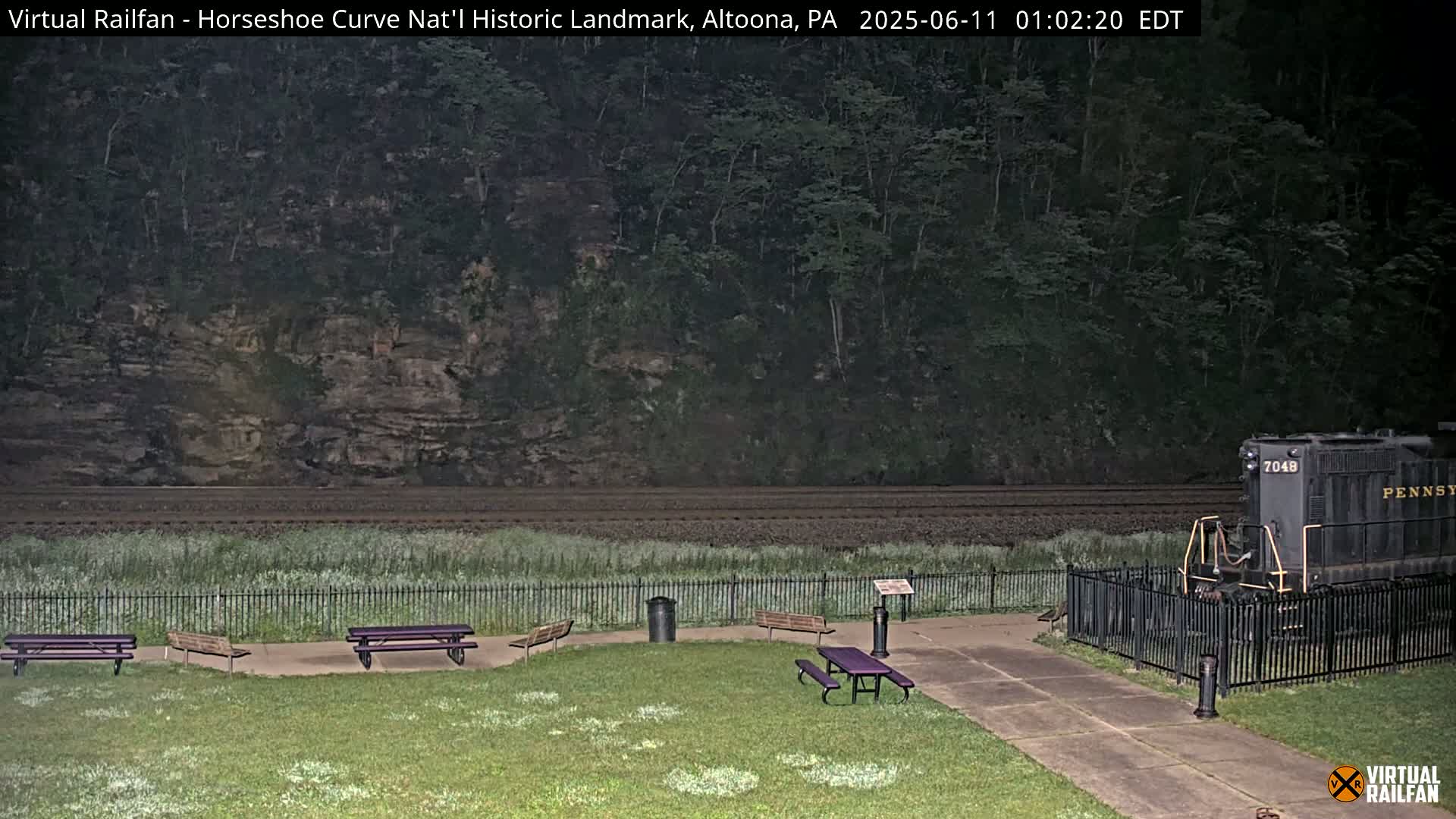 Altoona, The  Horseshoe Curve National Historic Landmark Railroad Live Cam - Altoona, Blair County, Pennsylvania, USA