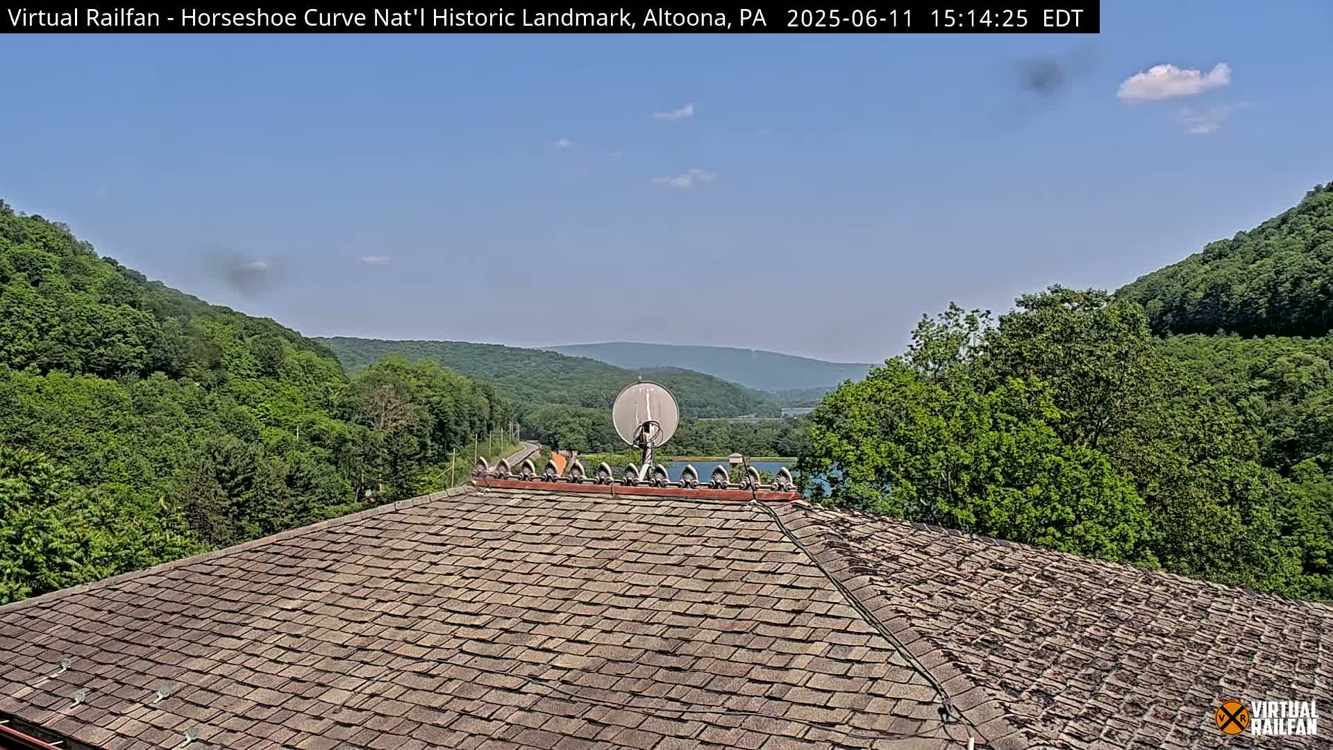Altoona, The  Horseshoe Curve National Historic Landmark Railroad Live Cam - Altoona, Blair County, Pennsylvania, USA