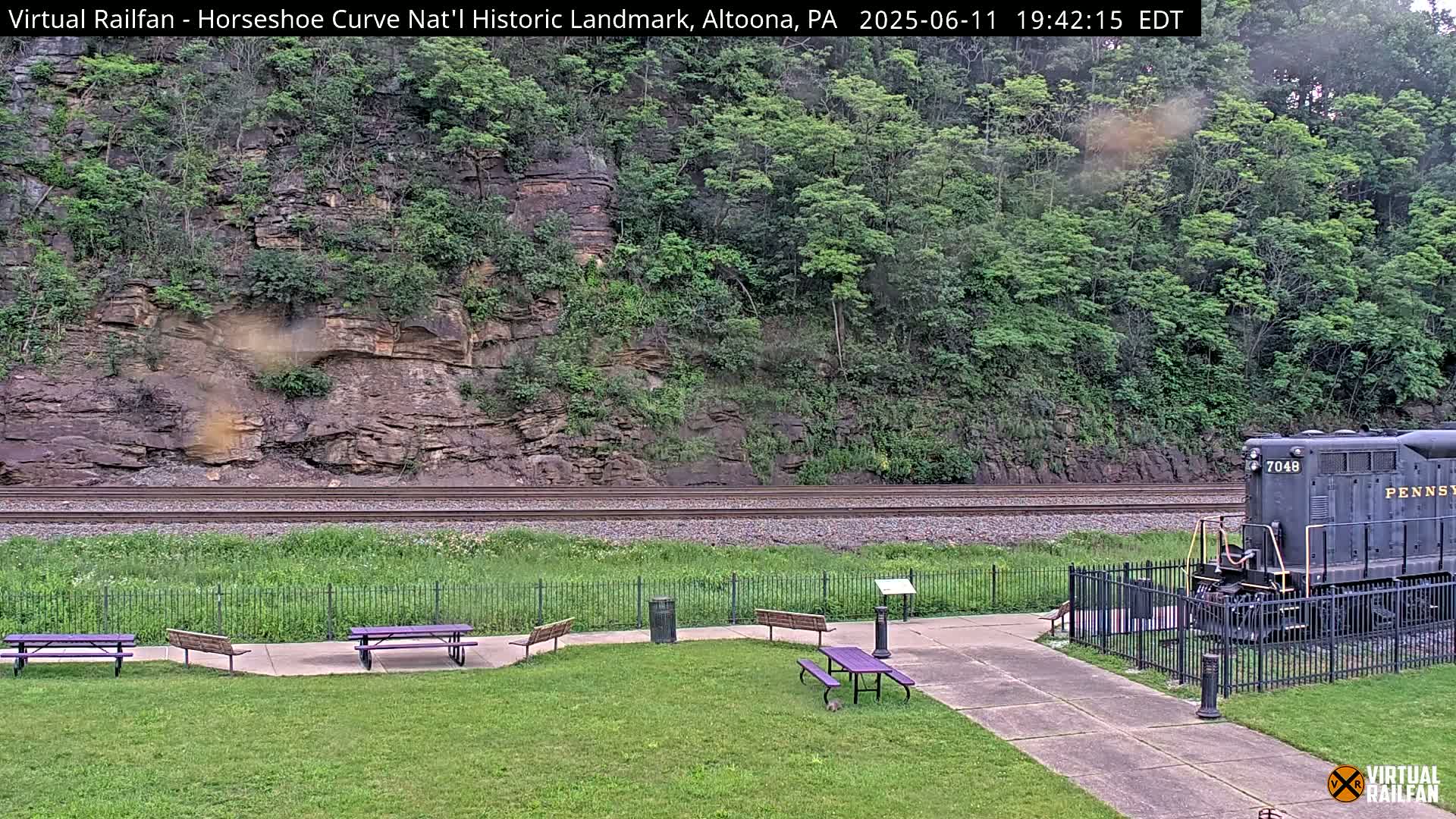 Altoona, The  Horseshoe Curve National Historic Landmark Railroad Live Cam - Altoona, Blair County, Pennsylvania, USA