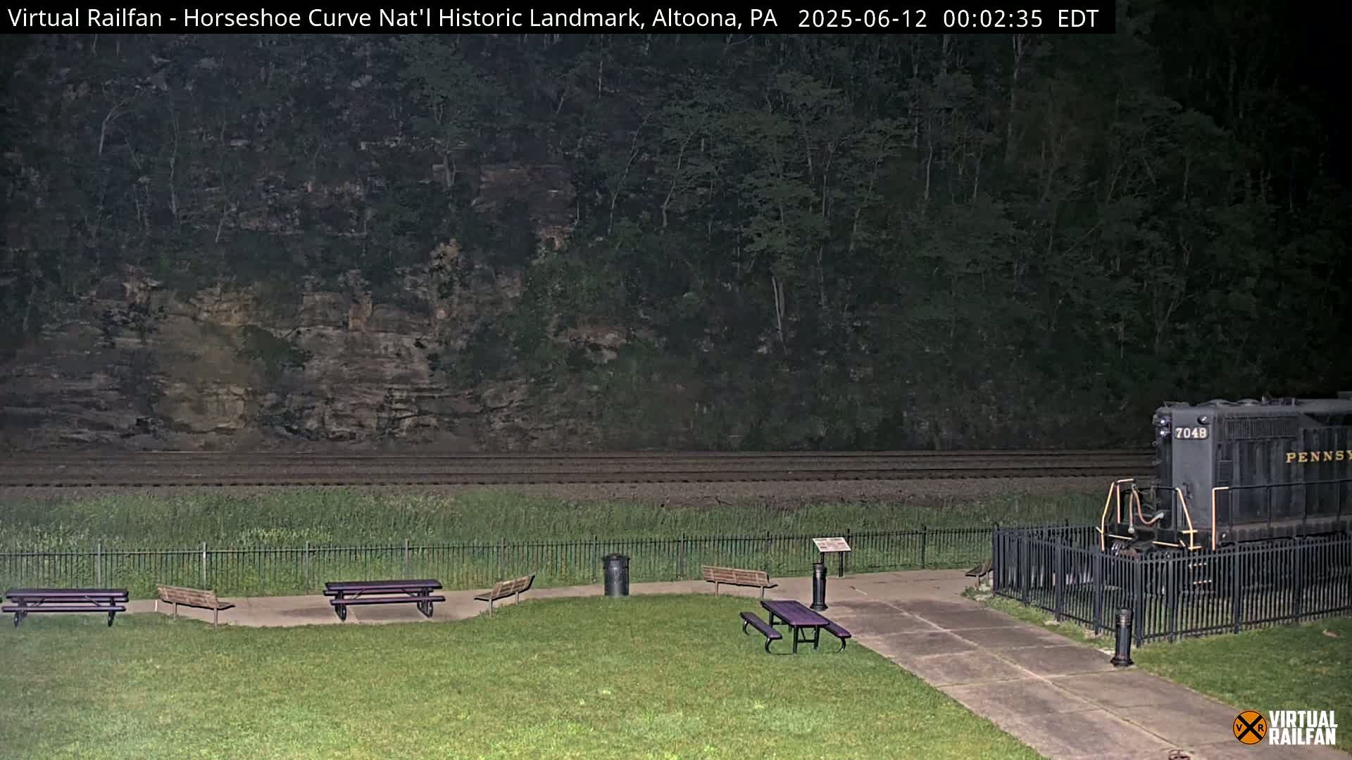 Altoona, The  Horseshoe Curve National Historic Landmark Railroad Live Cam - Altoona, Blair County, Pennsylvania, USA
