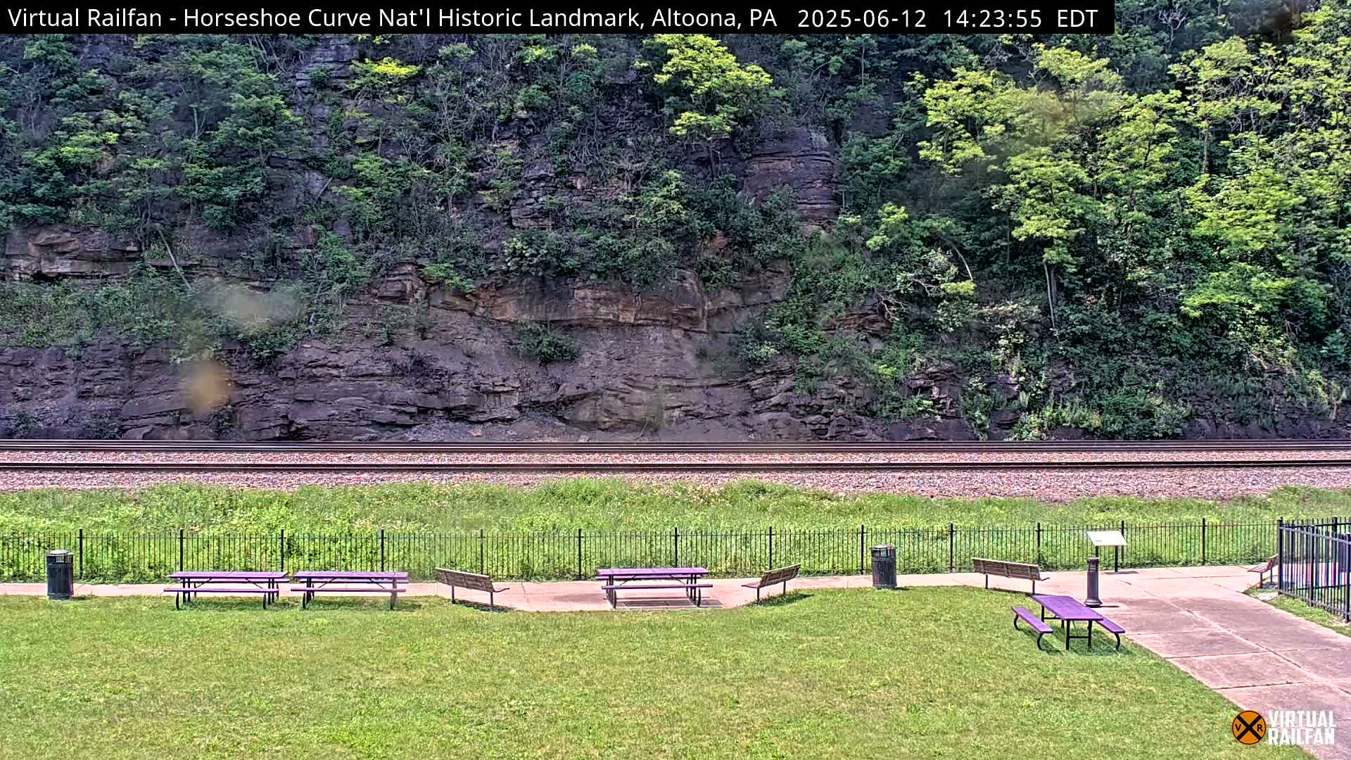 Altoona, The  Horseshoe Curve National Historic Landmark Railroad Live Cam - Altoona, Blair County, Pennsylvania, USA