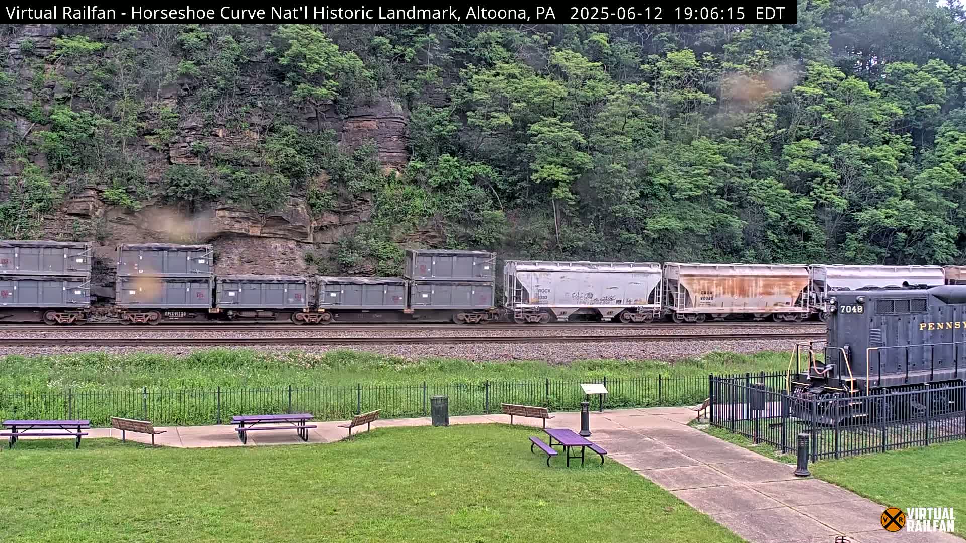 Altoona, The  Horseshoe Curve National Historic Landmark Railroad Live Cam - Altoona, Blair County, Pennsylvania, USA