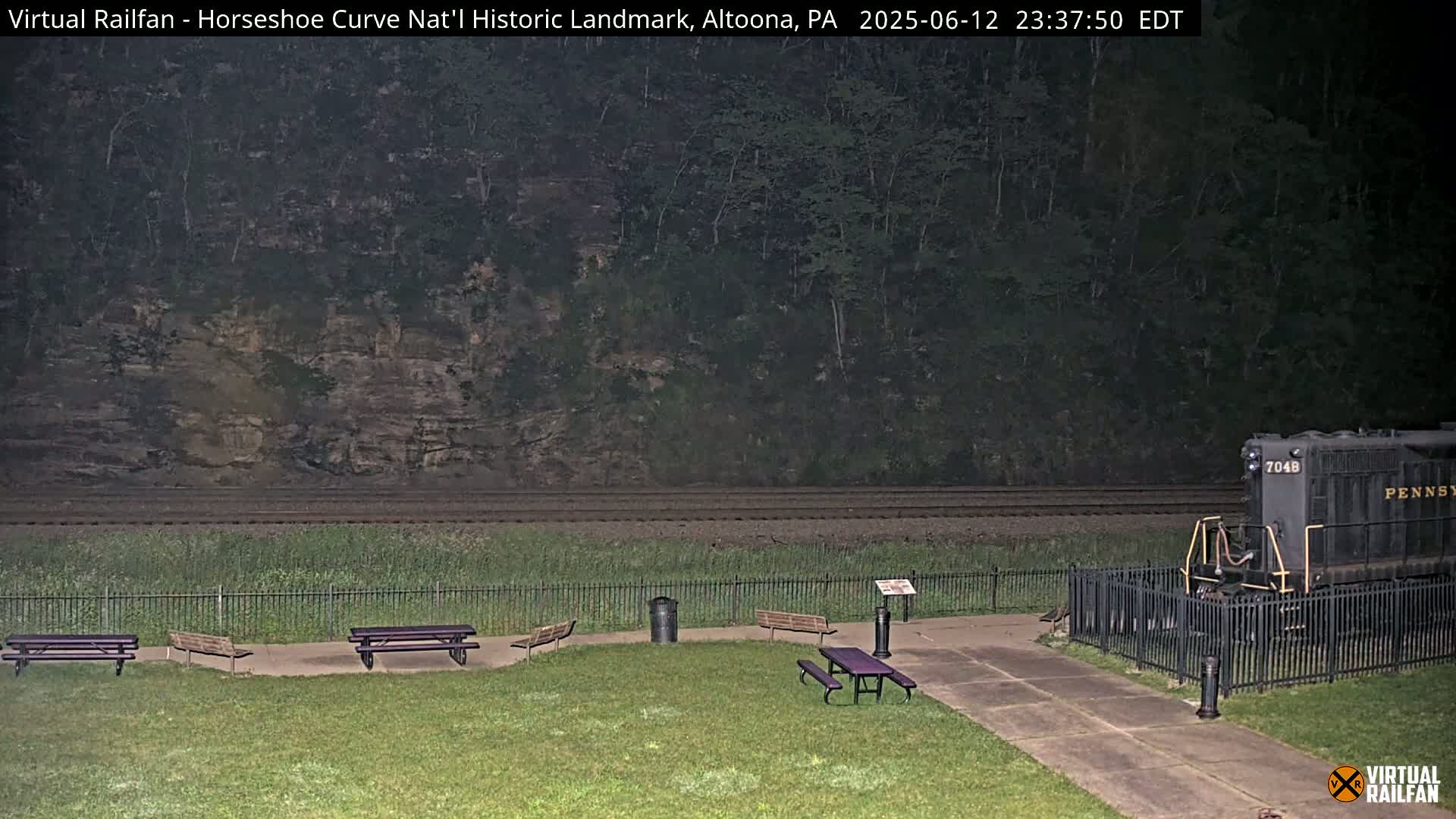 Altoona, The  Horseshoe Curve National Historic Landmark Railroad Live Cam - Altoona, Blair County, Pennsylvania, USA