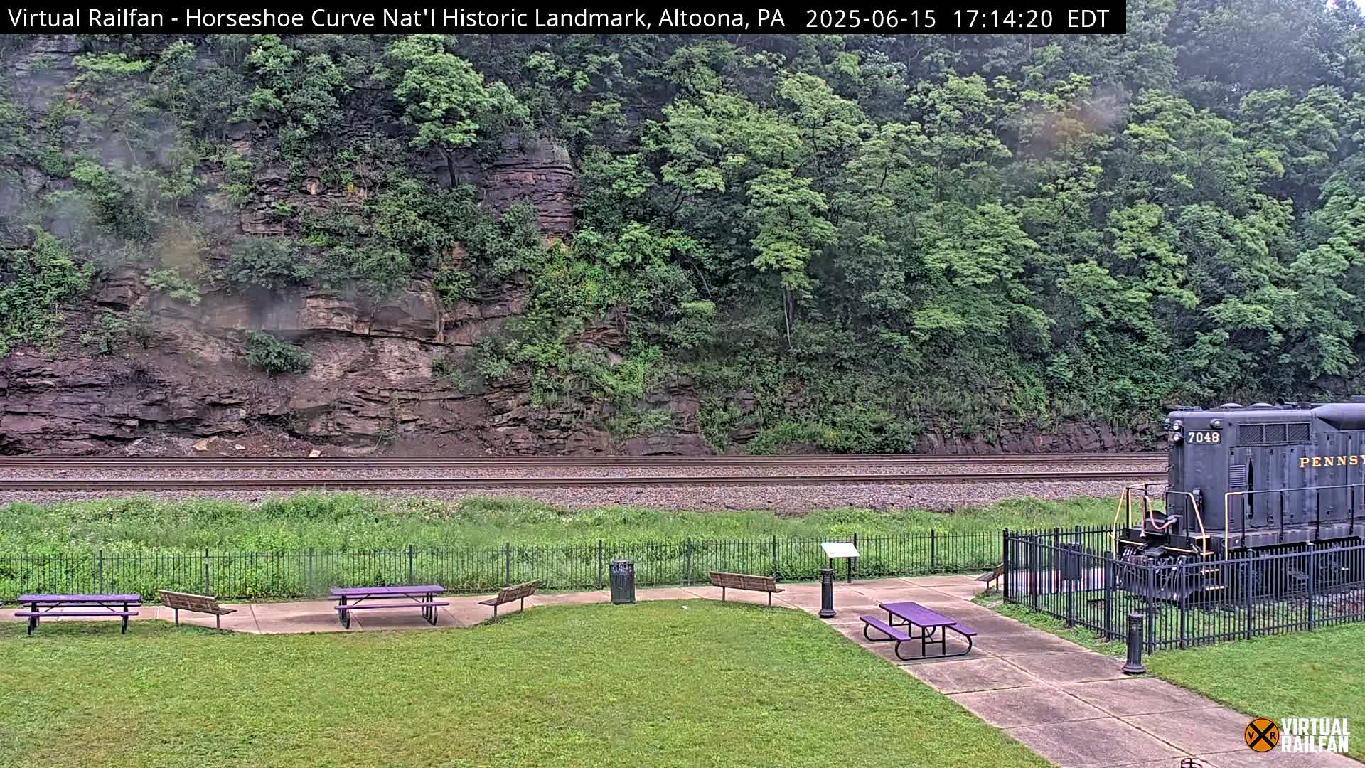 Altoona, The  Horseshoe Curve National Historic Landmark Railroad Live Cam - Altoona, Blair County, Pennsylvania, USA