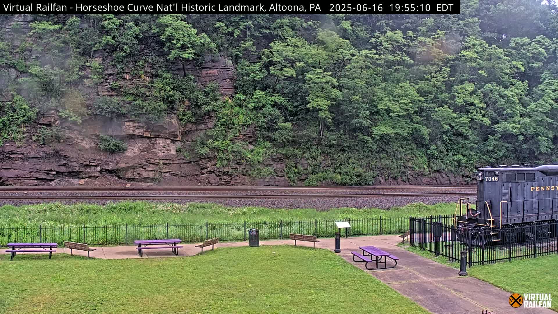 Altoona, The  Horseshoe Curve National Historic Landmark Railroad Live Cam - Altoona, Blair County, Pennsylvania, USA