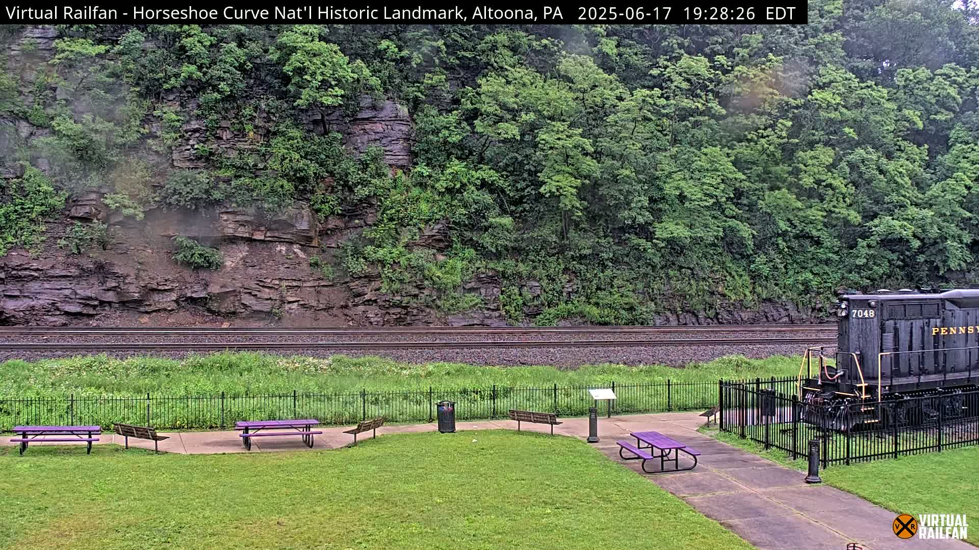 Altoona, The  Horseshoe Curve National Historic Landmark Railroad Live Cam - Altoona, Blair County, Pennsylvania, USA