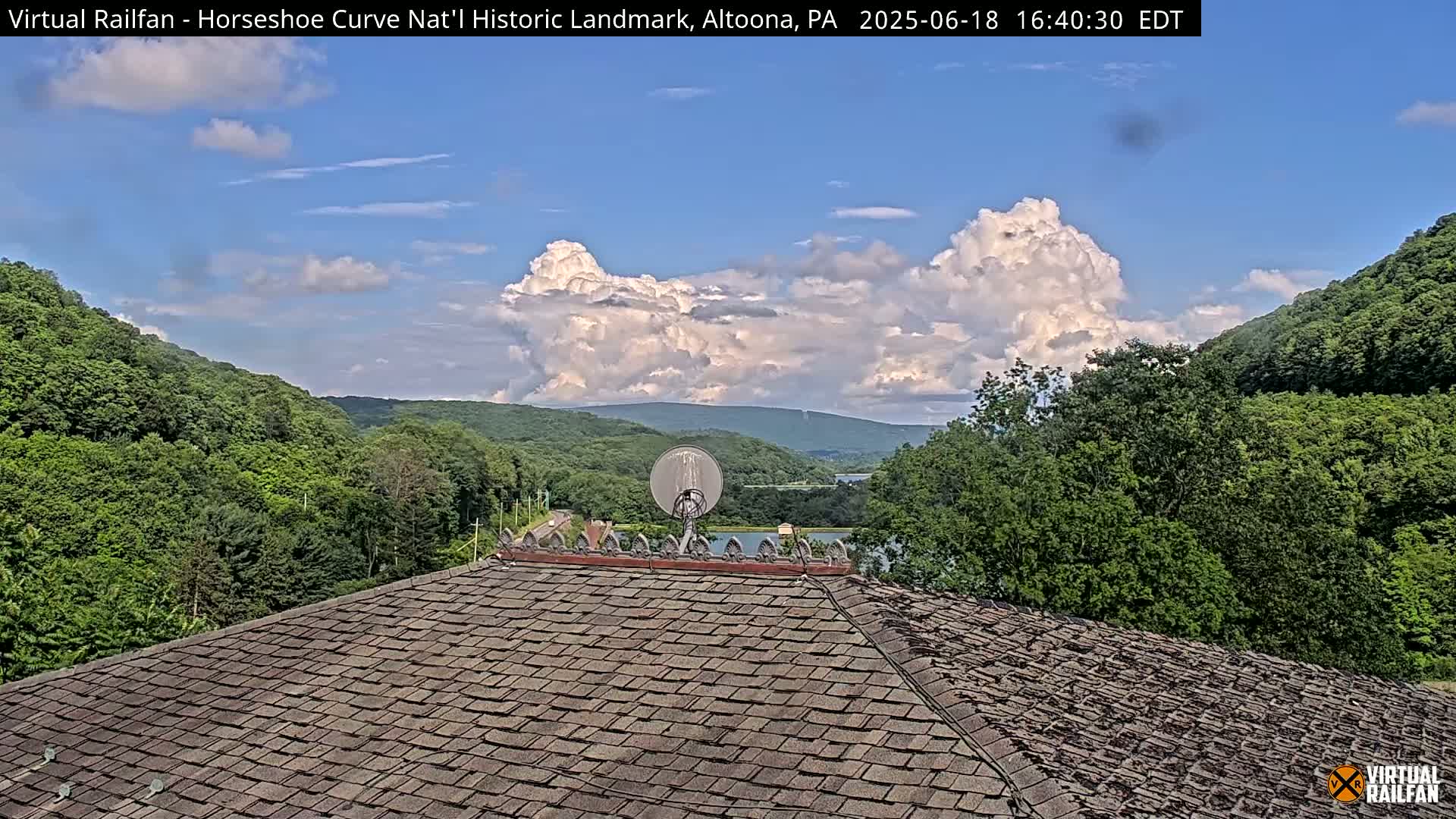 Altoona, The  Horseshoe Curve National Historic Landmark Railroad Live Cam - Altoona, Blair County, Pennsylvania, USA