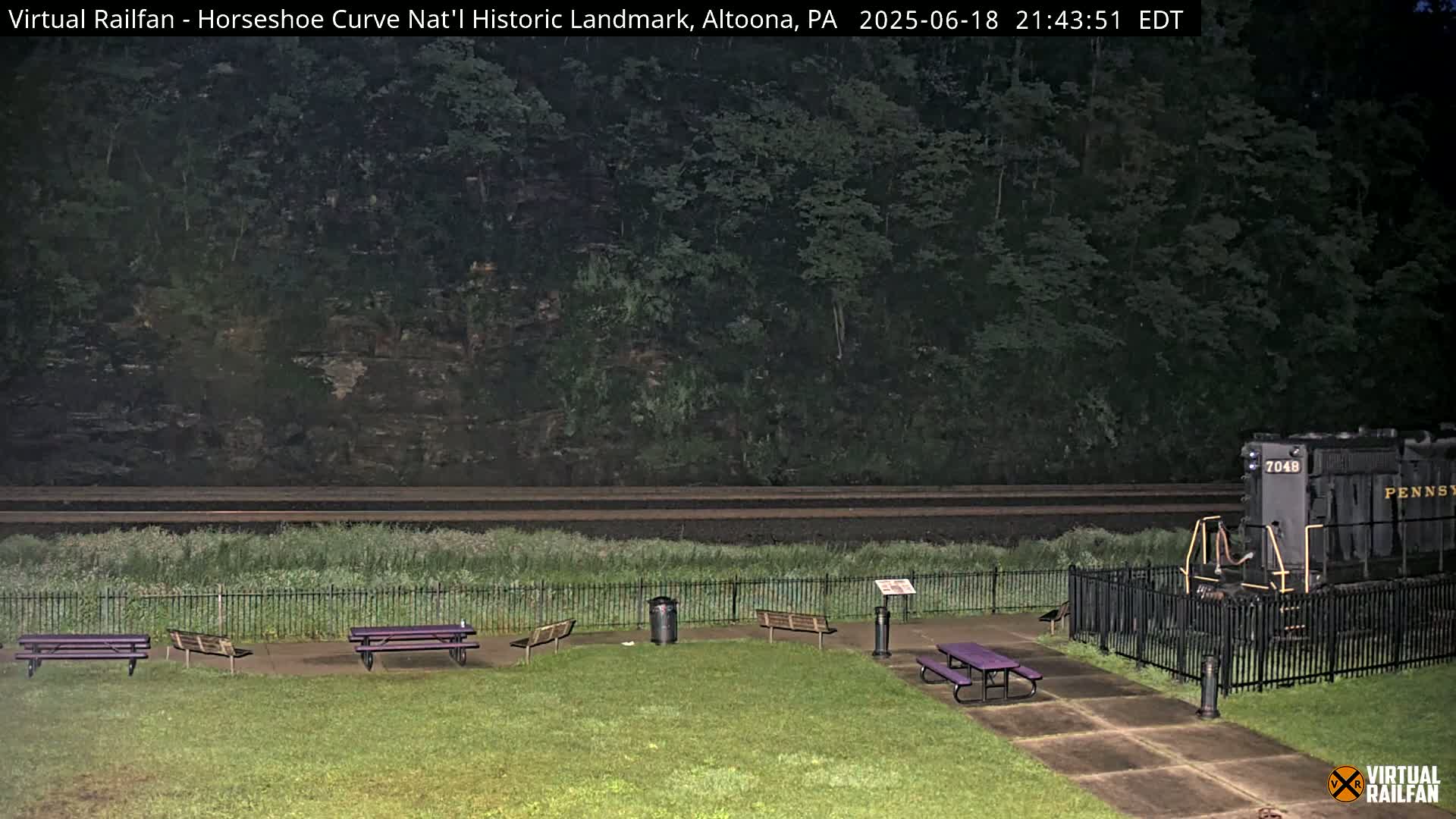 Altoona, The  Horseshoe Curve National Historic Landmark Railroad Live Cam - Altoona, Blair County, Pennsylvania, USA