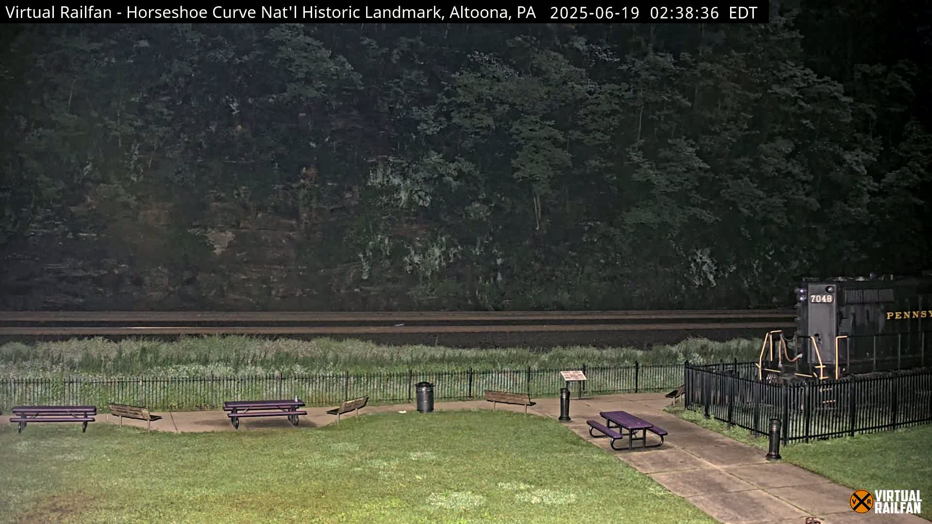 Altoona, The  Horseshoe Curve National Historic Landmark Railroad Live Cam - Altoona, Blair County, Pennsylvania, USA