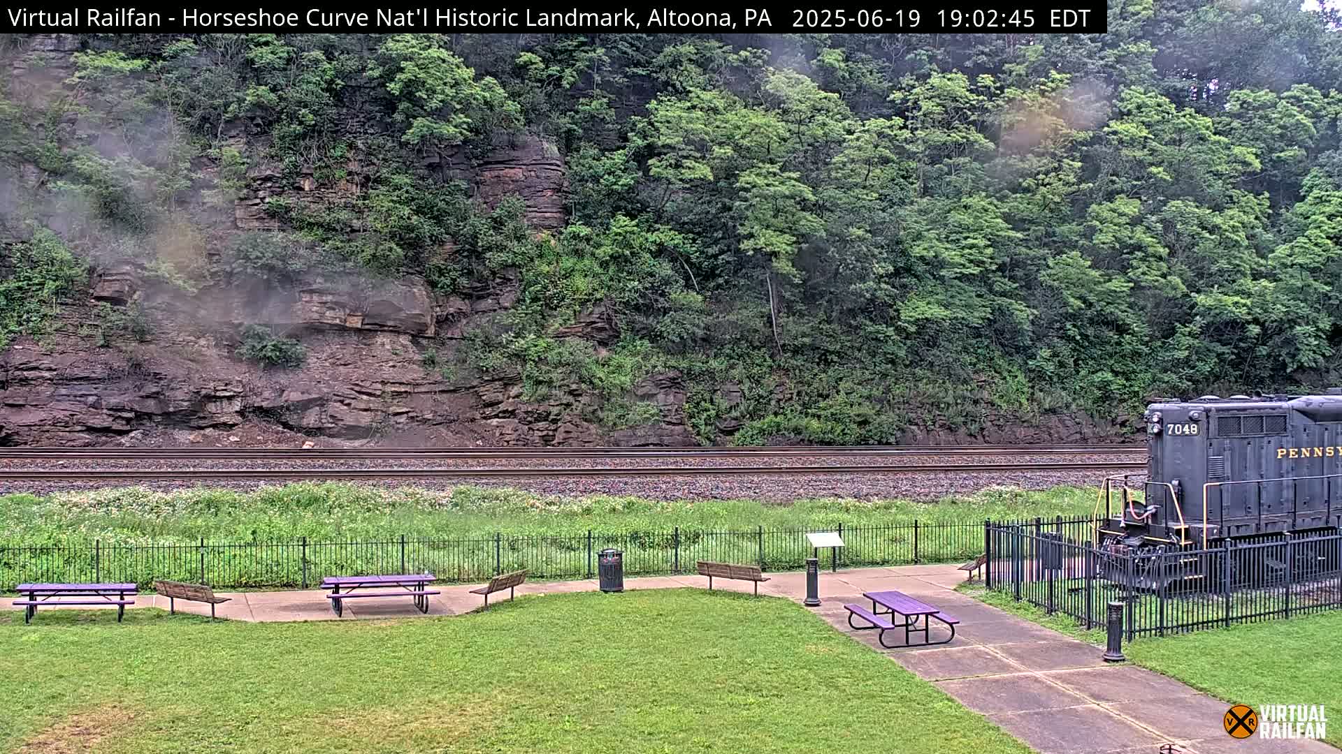 Altoona, The  Horseshoe Curve National Historic Landmark Railroad Live Cam - Altoona, Blair County, Pennsylvania, USA