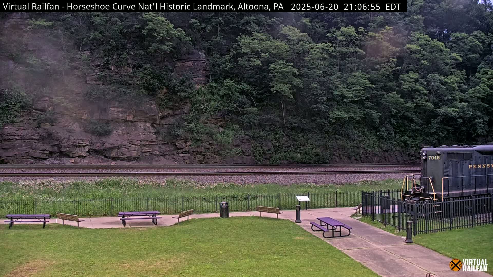 Altoona, The  Horseshoe Curve National Historic Landmark Railroad Live Cam - Altoona, Blair County, Pennsylvania, USA