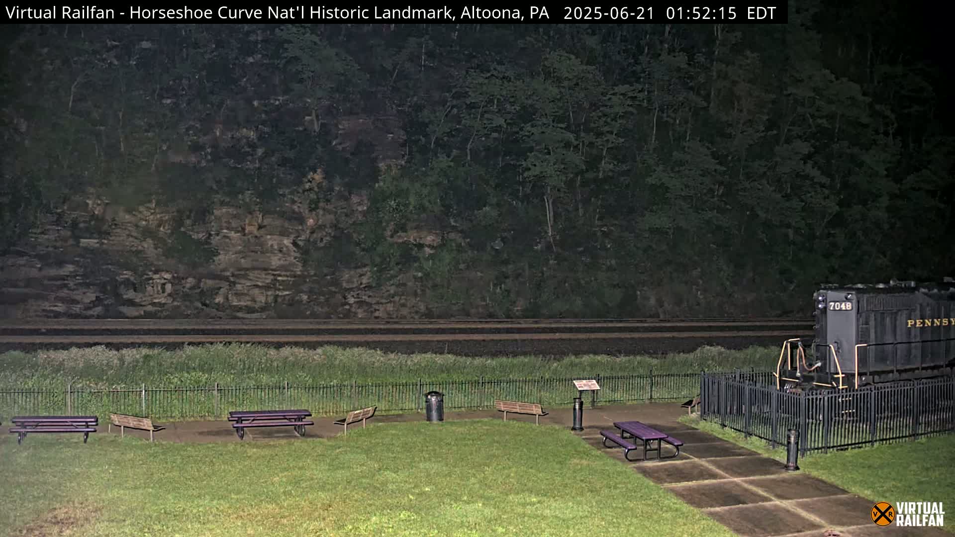 Altoona, The  Horseshoe Curve National Historic Landmark Railroad Live Cam - Altoona, Blair County, Pennsylvania, USA