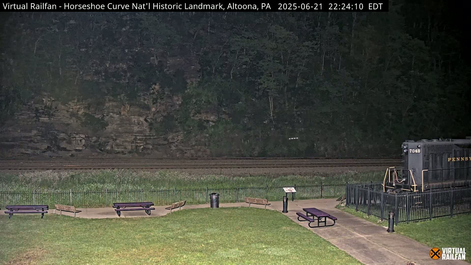 Altoona, The  Horseshoe Curve National Historic Landmark Railroad Live Cam - Altoona, Blair County, Pennsylvania, USA