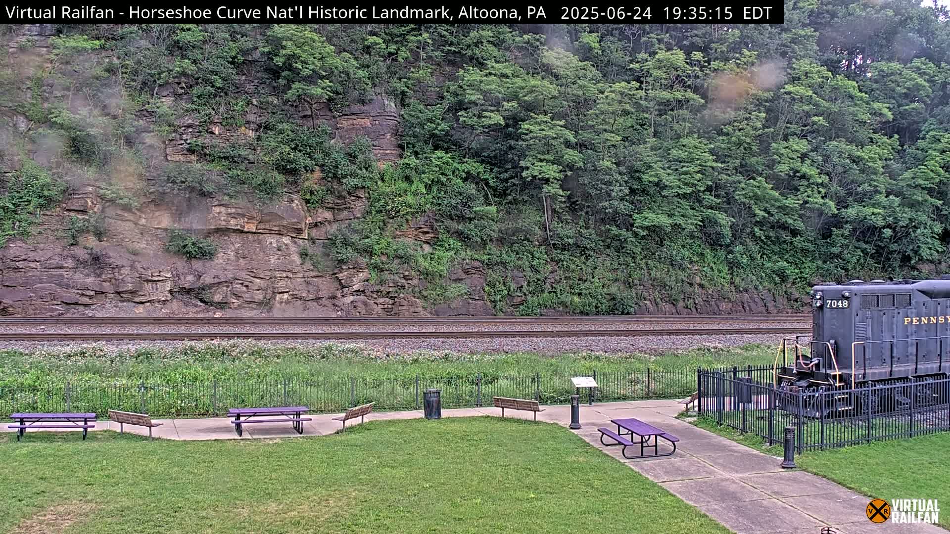 Altoona, The  Horseshoe Curve National Historic Landmark Railroad Live Cam - Altoona, Blair County, Pennsylvania, USA