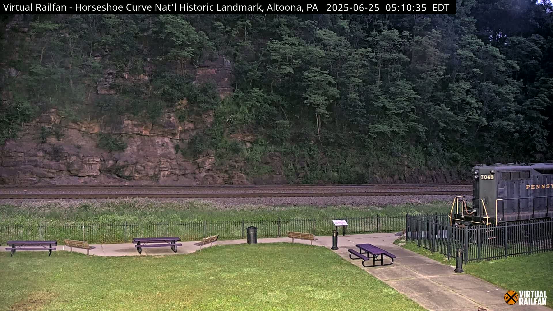 Altoona, The  Horseshoe Curve National Historic Landmark Railroad Live Cam - Altoona, Blair County, Pennsylvania, USA