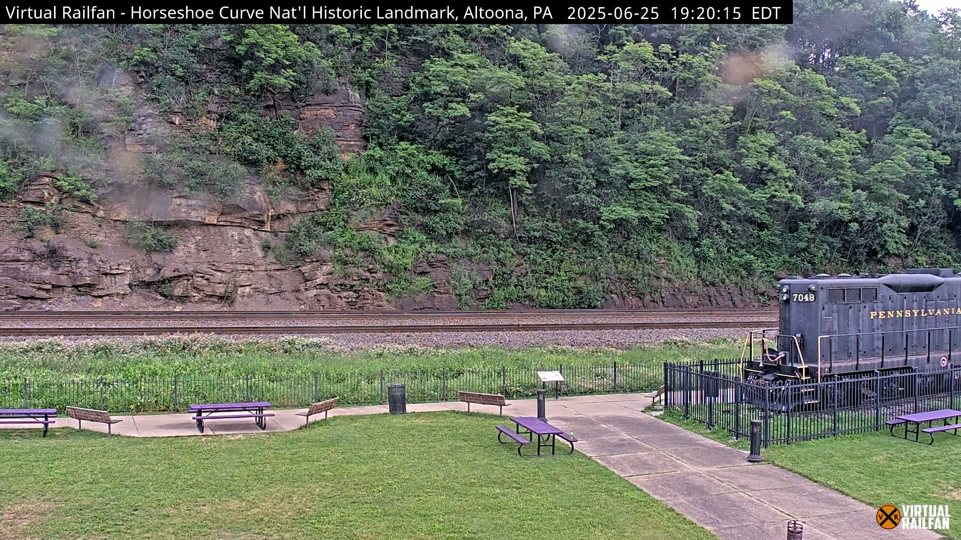 Altoona, The  Horseshoe Curve National Historic Landmark Railroad Live Cam - Altoona, Blair County, Pennsylvania, USA
