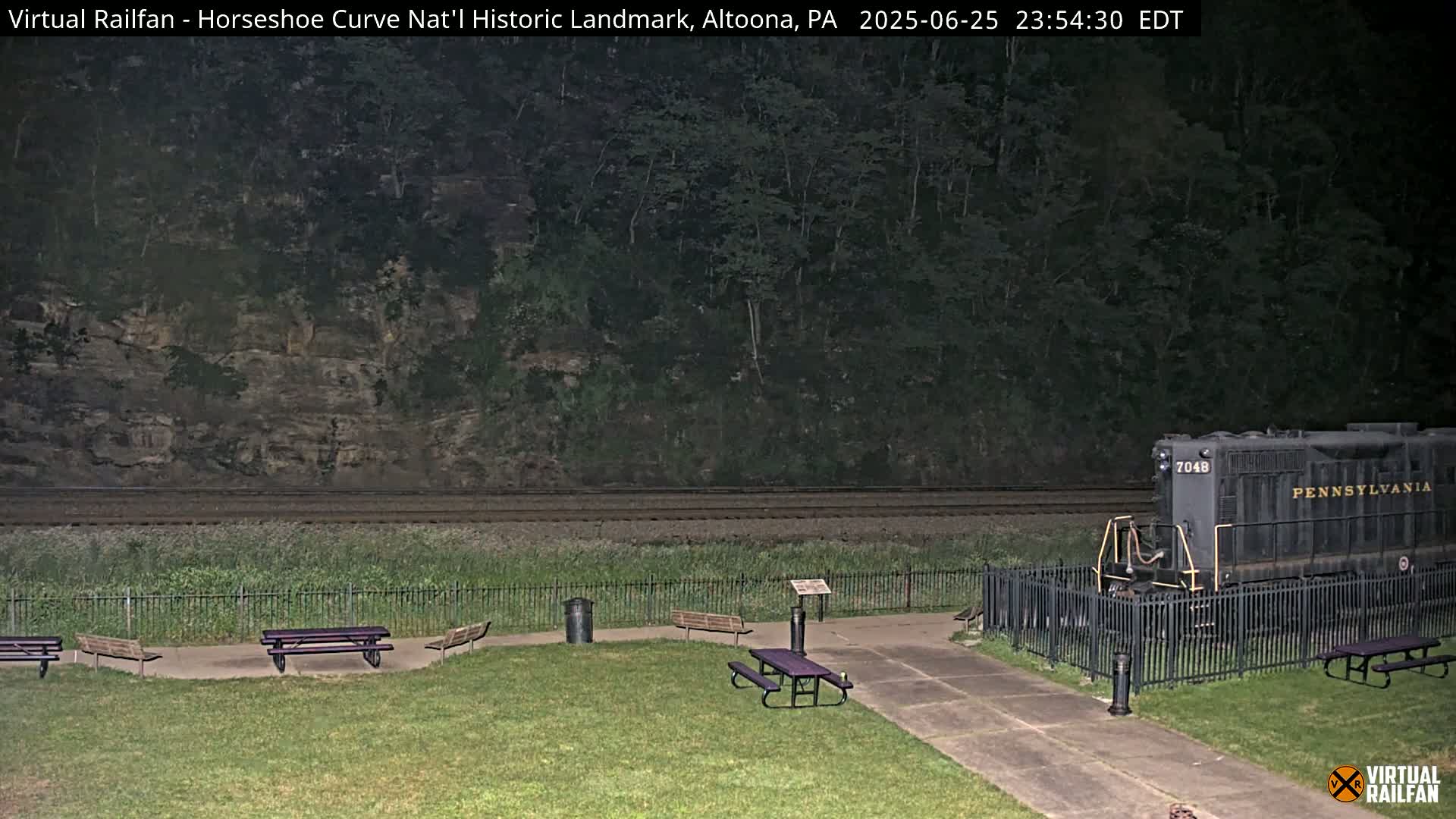 Altoona, The  Horseshoe Curve National Historic Landmark Railroad Live Cam - Altoona, Blair County, Pennsylvania, USA