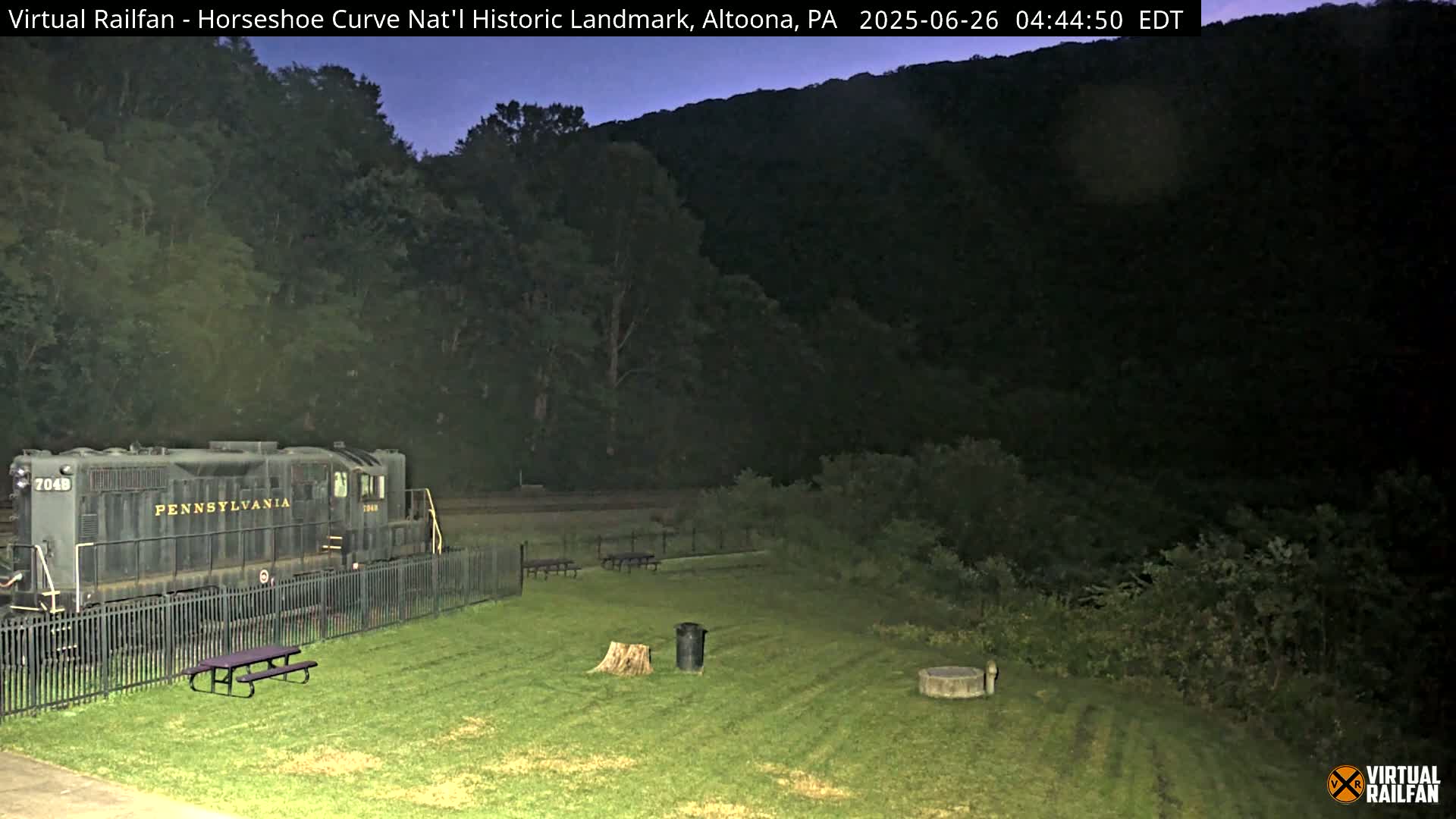 Altoona, The  Horseshoe Curve National Historic Landmark Railroad Live Cam - Altoona, Blair County, Pennsylvania, USA