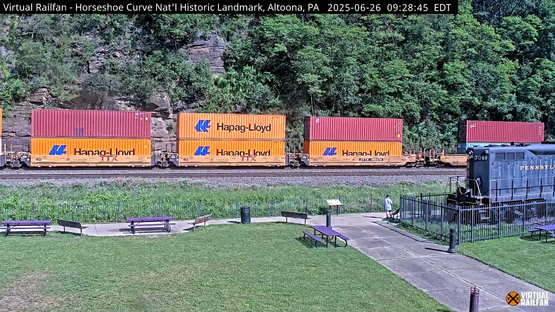 Altoona, The  Horseshoe Curve National Historic Landmark Railroad Live Cam - Altoona, Blair County, Pennsylvania, USA