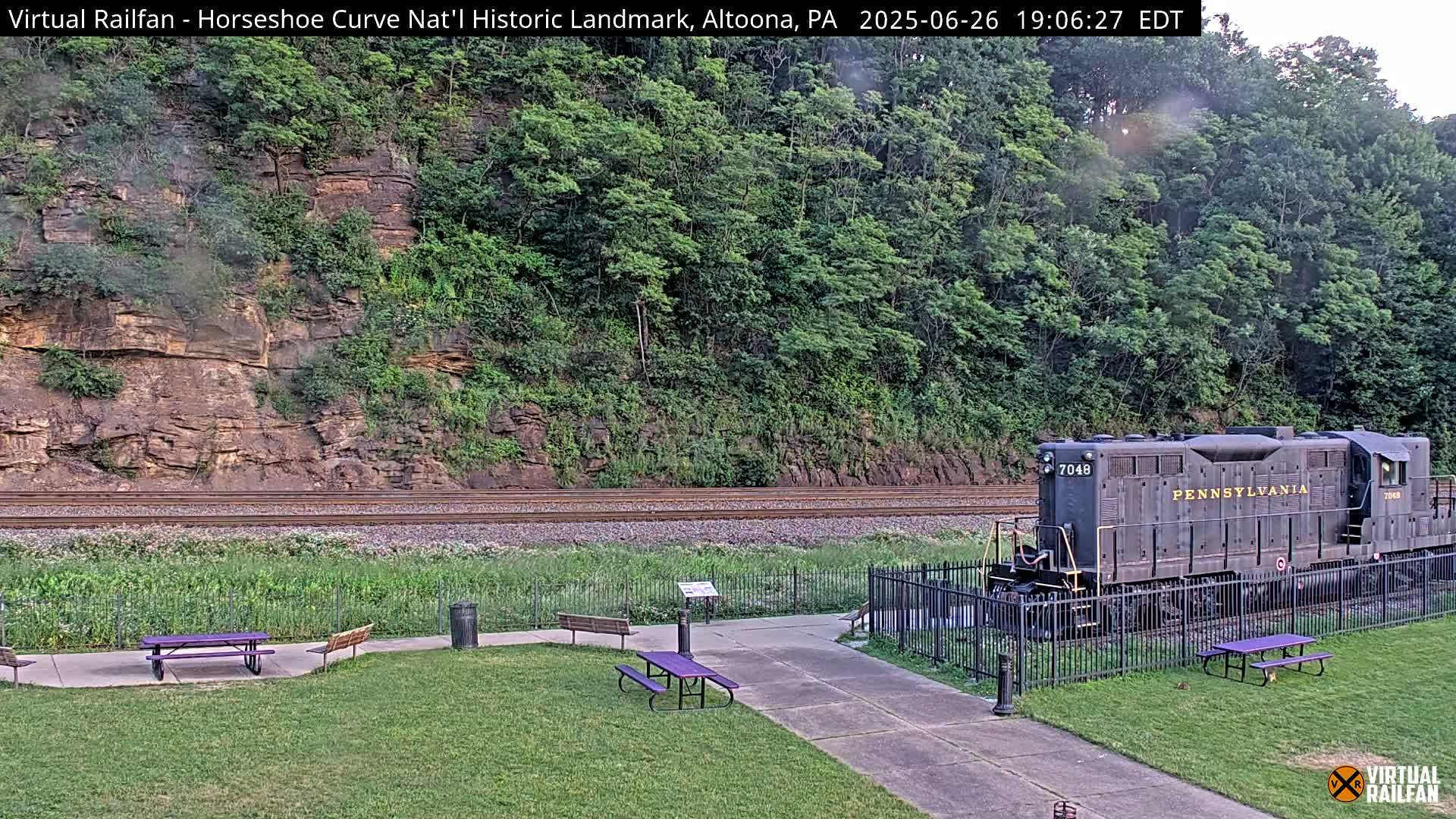 Altoona, The  Horseshoe Curve National Historic Landmark Railroad Live Cam - Altoona, Blair County, Pennsylvania, USA