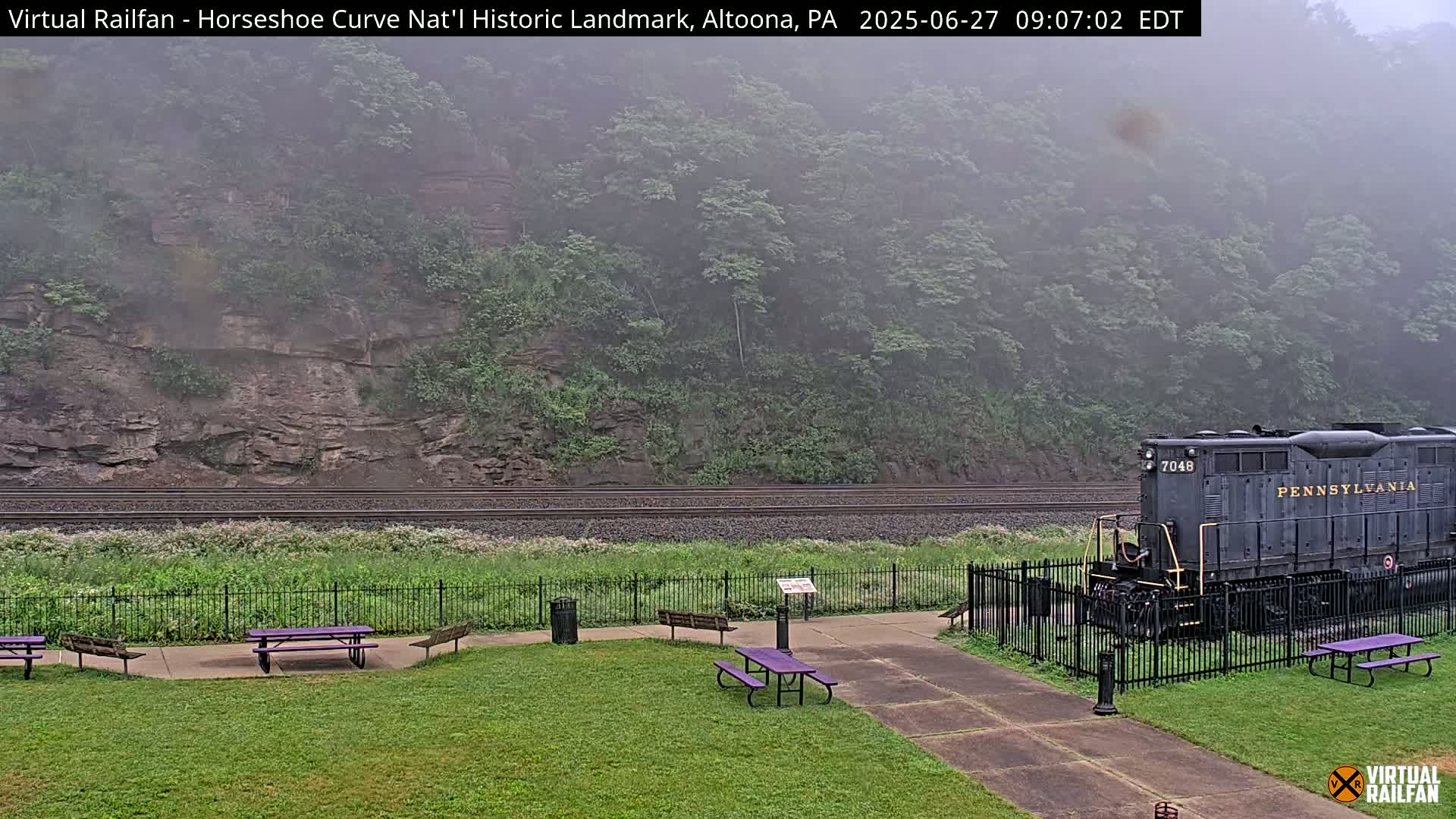 Altoona, The  Horseshoe Curve National Historic Landmark Railroad Live Cam - Altoona, Blair County, Pennsylvania, USA