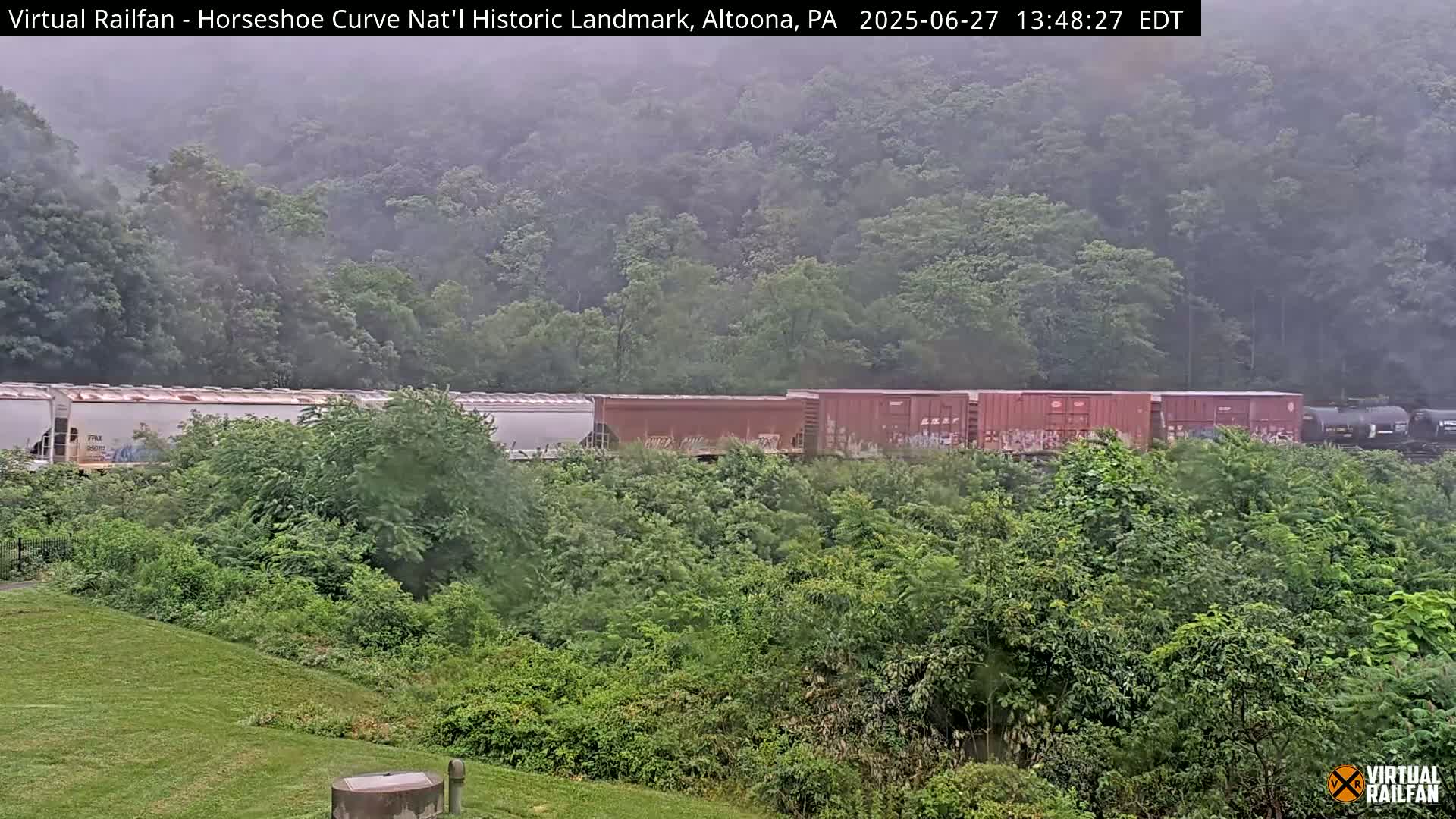 Altoona, The  Horseshoe Curve National Historic Landmark Railroad Live Cam - Altoona, Blair County, Pennsylvania, USA