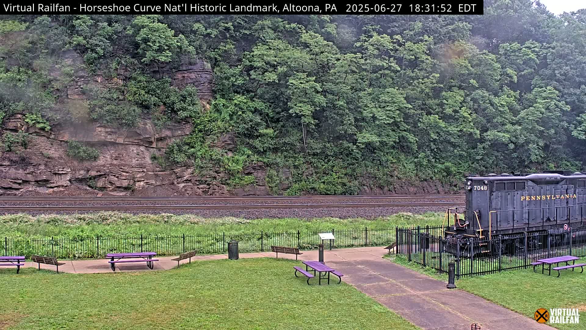Altoona, The  Horseshoe Curve National Historic Landmark Railroad Live Cam - Altoona, Blair County, Pennsylvania, USA
