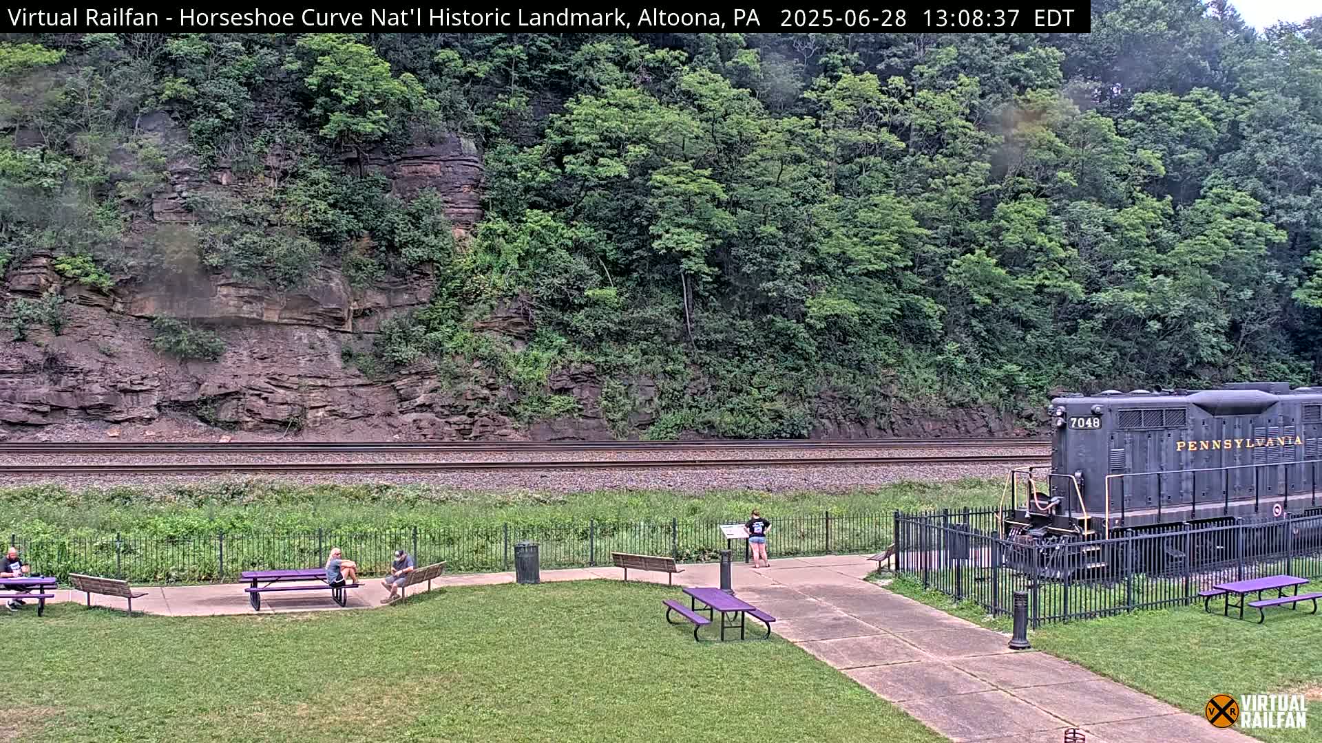 Altoona, The  Horseshoe Curve National Historic Landmark Railroad Live Cam - Altoona, Blair County, Pennsylvania, USA