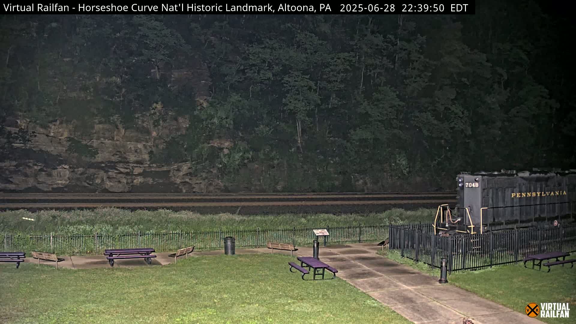 Altoona, The  Horseshoe Curve National Historic Landmark Railroad Live Cam - Altoona, Blair County, Pennsylvania, USA