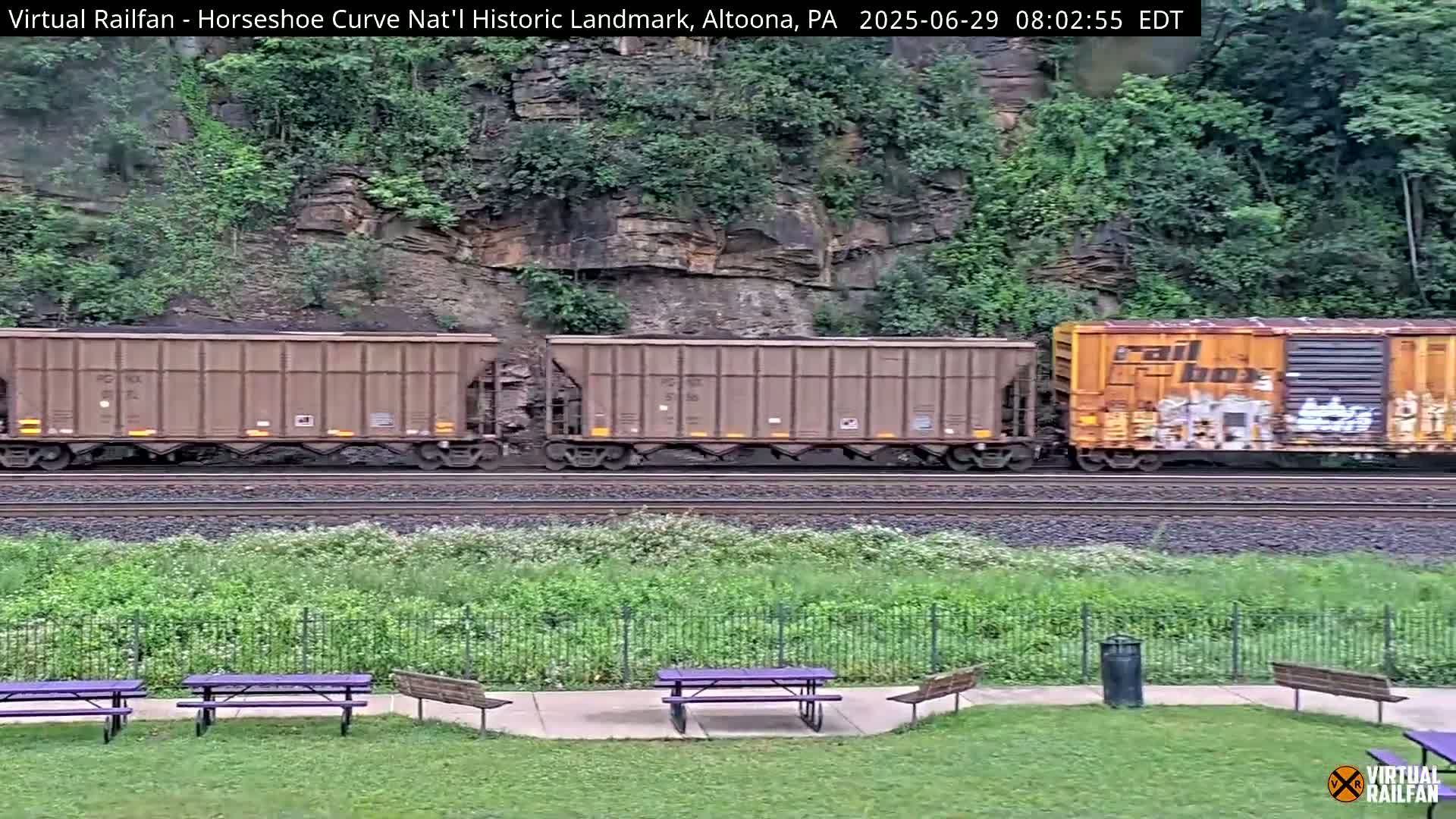 Altoona, The  Horseshoe Curve National Historic Landmark Railroad Live Cam - Altoona, Blair County, Pennsylvania, USA