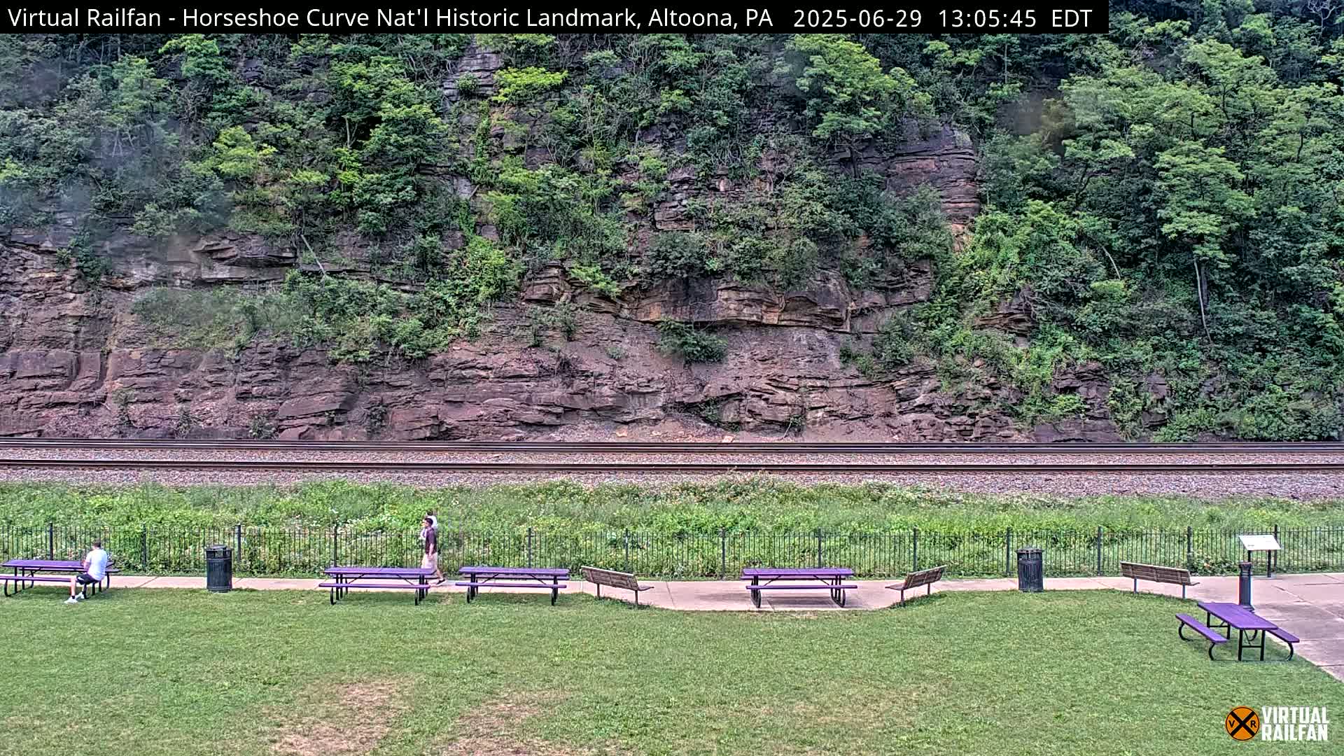 Altoona, The  Horseshoe Curve National Historic Landmark Railroad Live Cam - Altoona, Blair County, Pennsylvania, USA