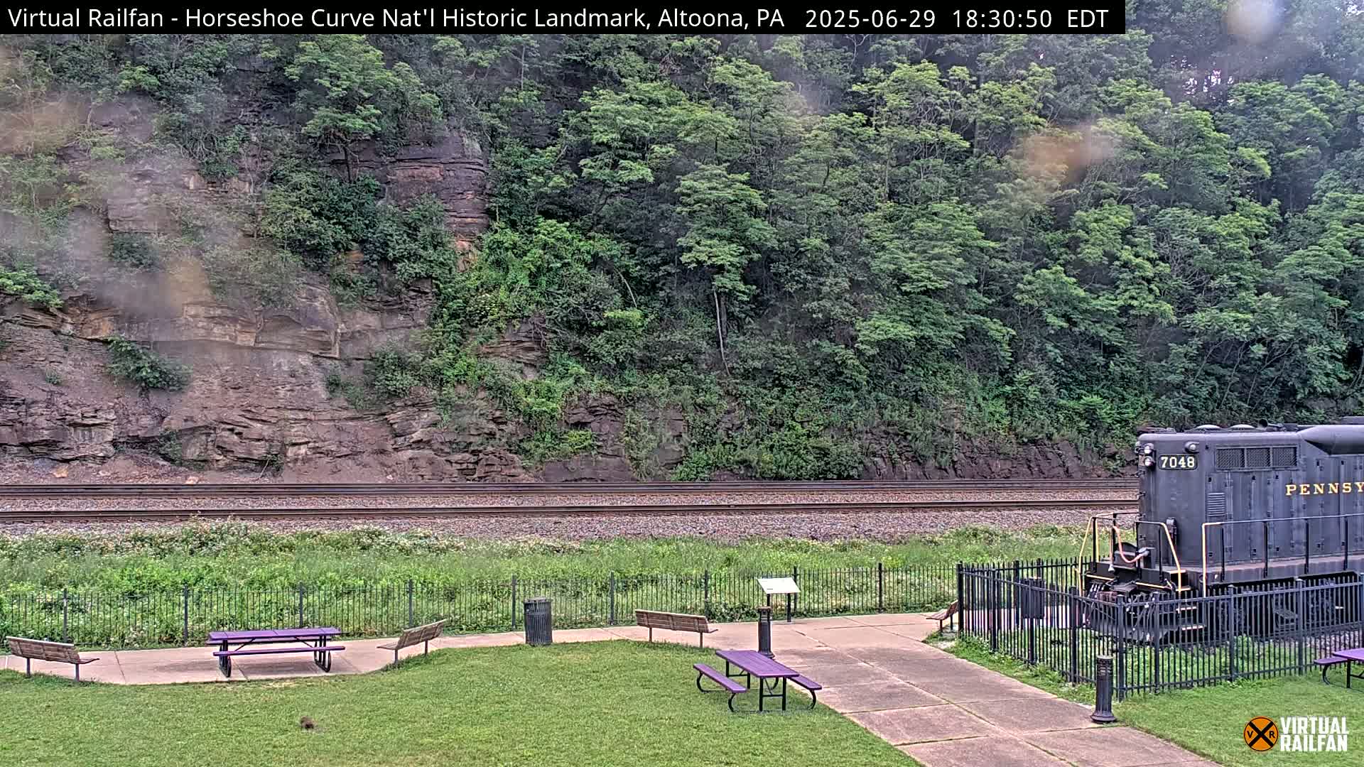 Altoona, The  Horseshoe Curve National Historic Landmark Railroad Live Cam - Altoona, Blair County, Pennsylvania, USA