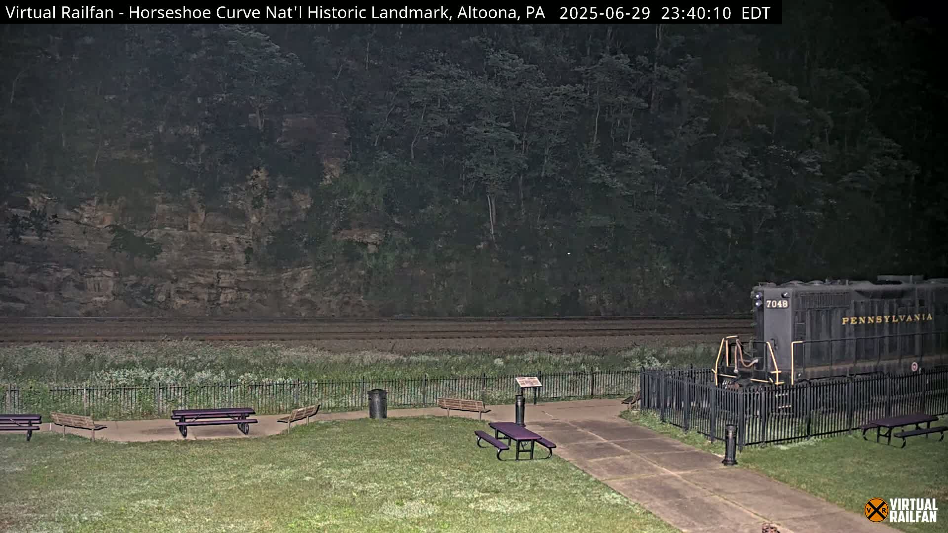 Altoona, The  Horseshoe Curve National Historic Landmark Railroad Live Cam - Altoona, Blair County, Pennsylvania, USA
