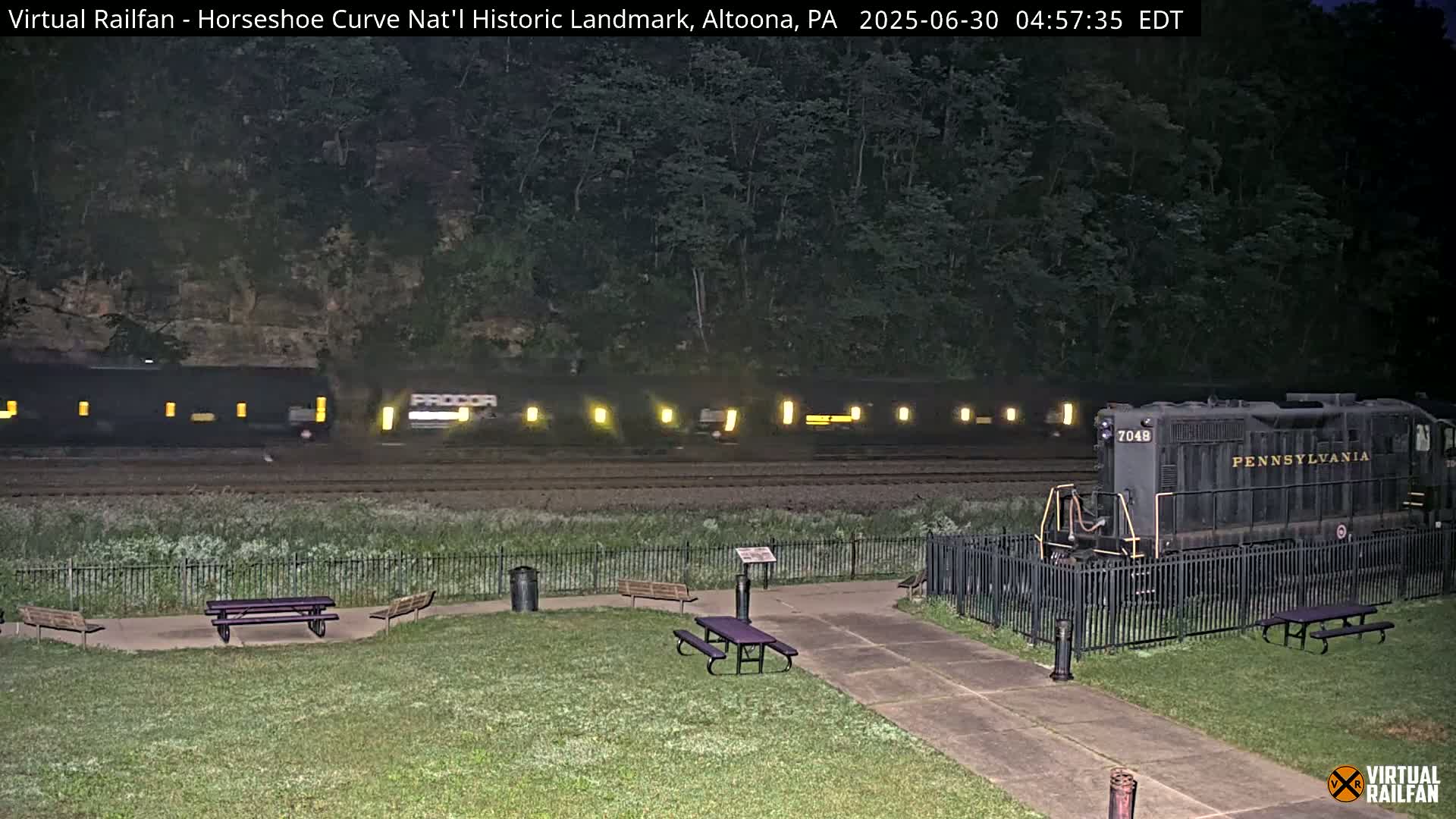 Altoona, The  Horseshoe Curve National Historic Landmark Railroad Live Cam - Altoona, Blair County, Pennsylvania, USA