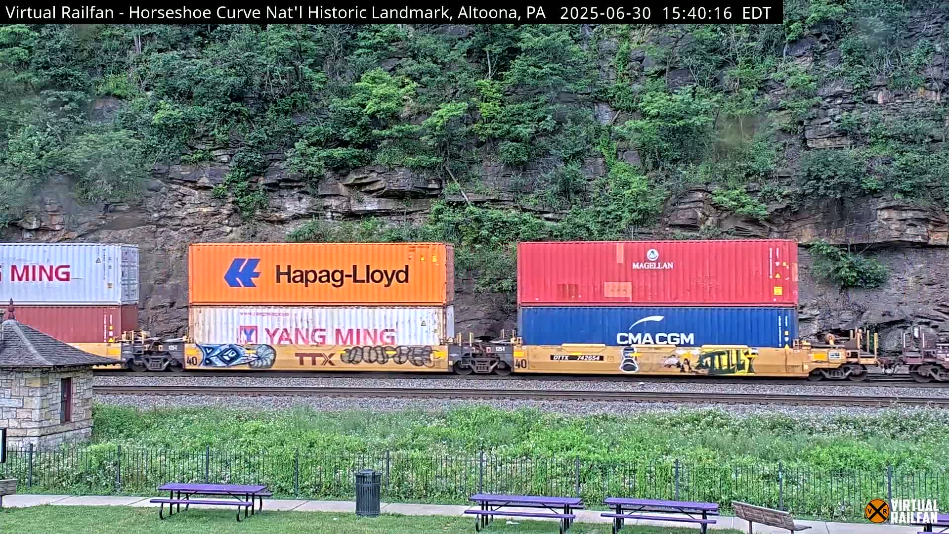 Altoona, The  Horseshoe Curve National Historic Landmark Railroad Live Cam - Altoona, Blair County, Pennsylvania, USA