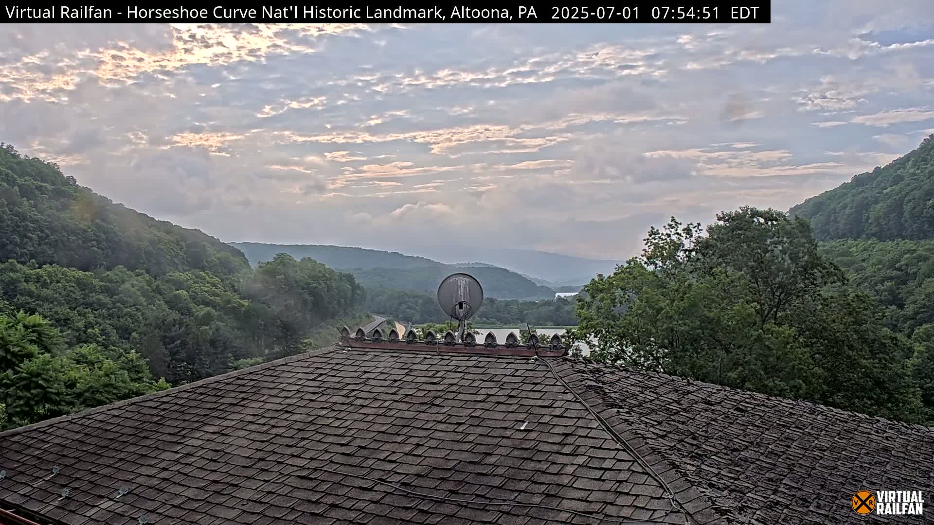 Altoona, The  Horseshoe Curve National Historic Landmark Railroad Live Cam - Altoona, Blair County, Pennsylvania, USA