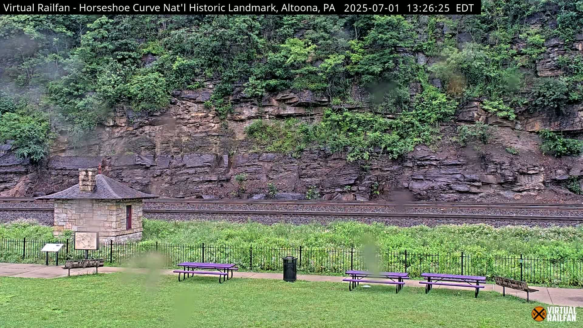 Altoona, The  Horseshoe Curve National Historic Landmark Railroad Live Cam - Altoona, Blair County, Pennsylvania, USA