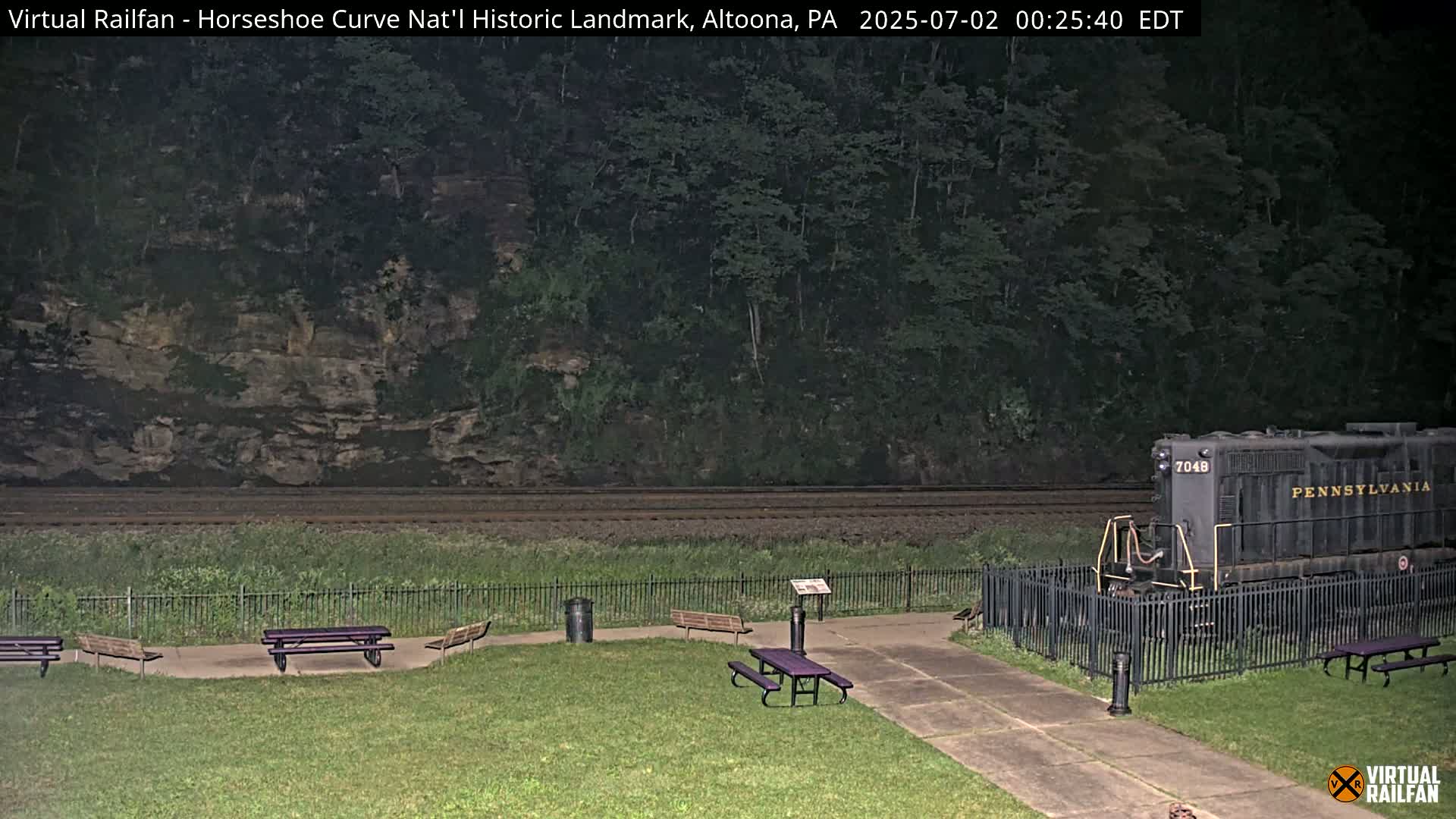 Altoona, The  Horseshoe Curve National Historic Landmark Railroad Live Cam - Altoona, Blair County, Pennsylvania, USA