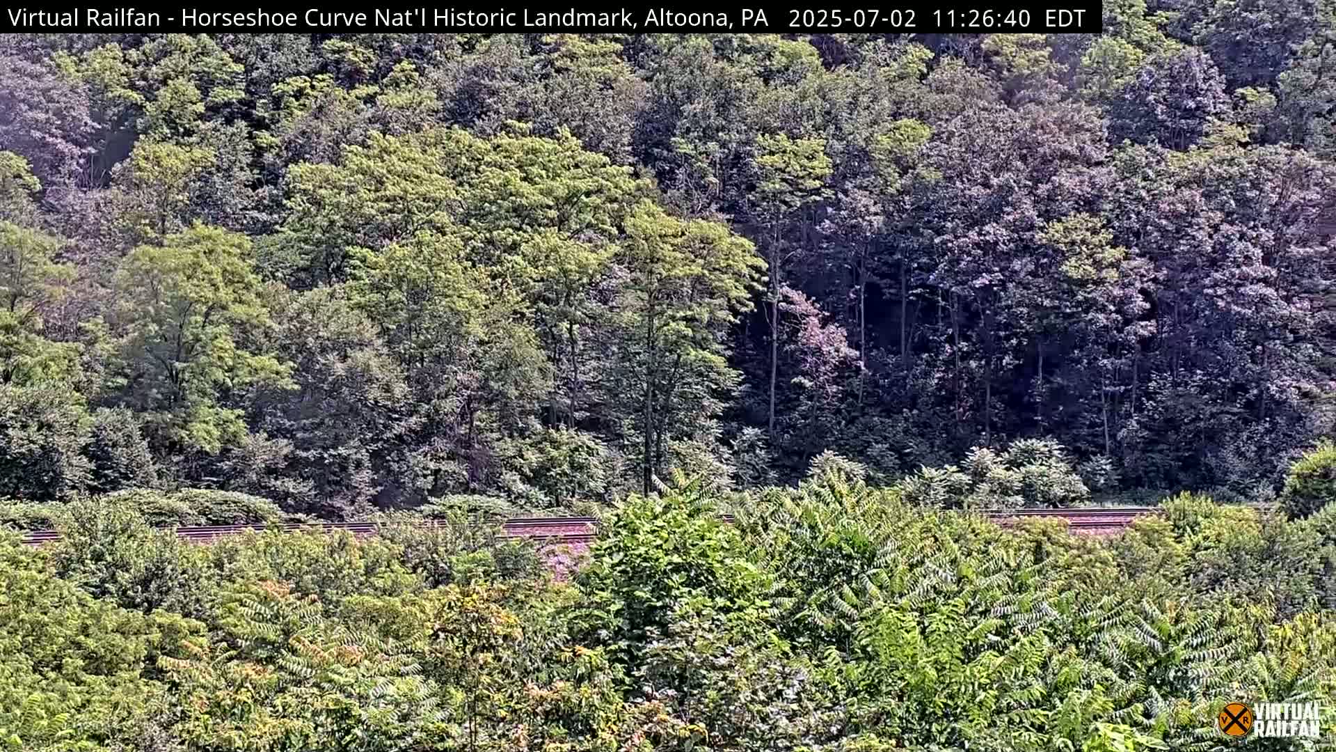 Altoona, The  Horseshoe Curve National Historic Landmark Railroad Live Cam - Altoona, Blair County, Pennsylvania, USA