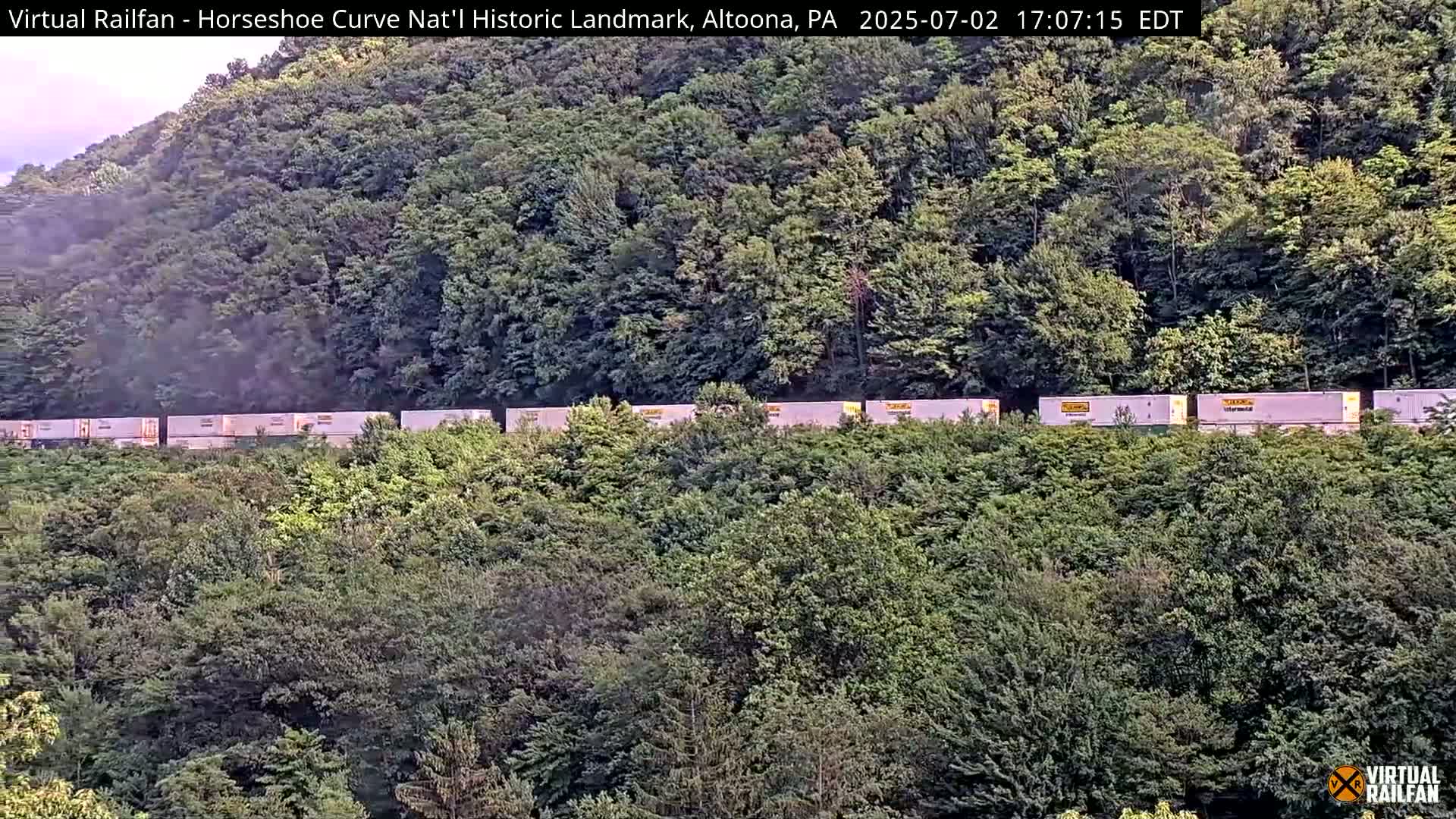 Altoona, The  Horseshoe Curve National Historic Landmark Railroad Live Cam - Altoona, Blair County, Pennsylvania, USA