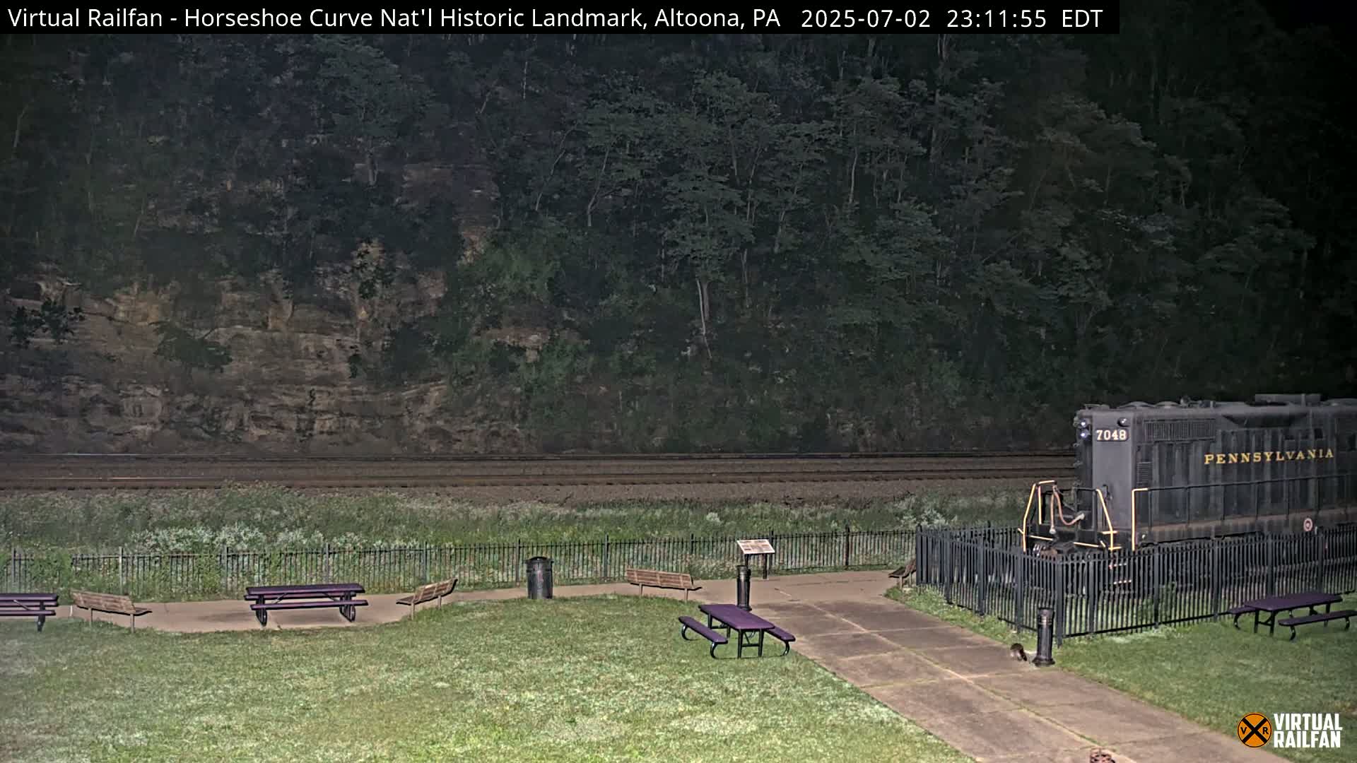 Altoona, The  Horseshoe Curve National Historic Landmark Railroad Live Cam - Altoona, Blair County, Pennsylvania, USA