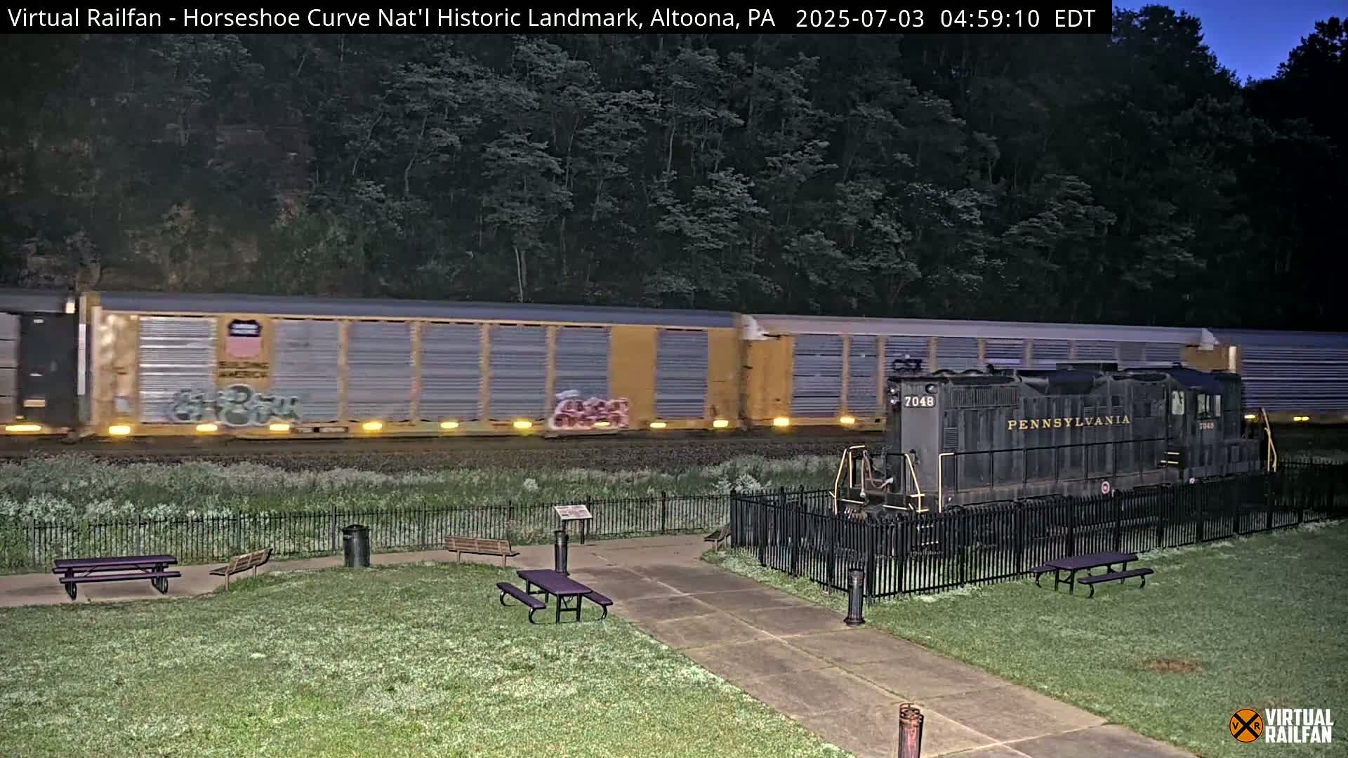 Altoona, The  Horseshoe Curve National Historic Landmark Railroad Live Cam - Altoona, Blair County, Pennsylvania, USA
