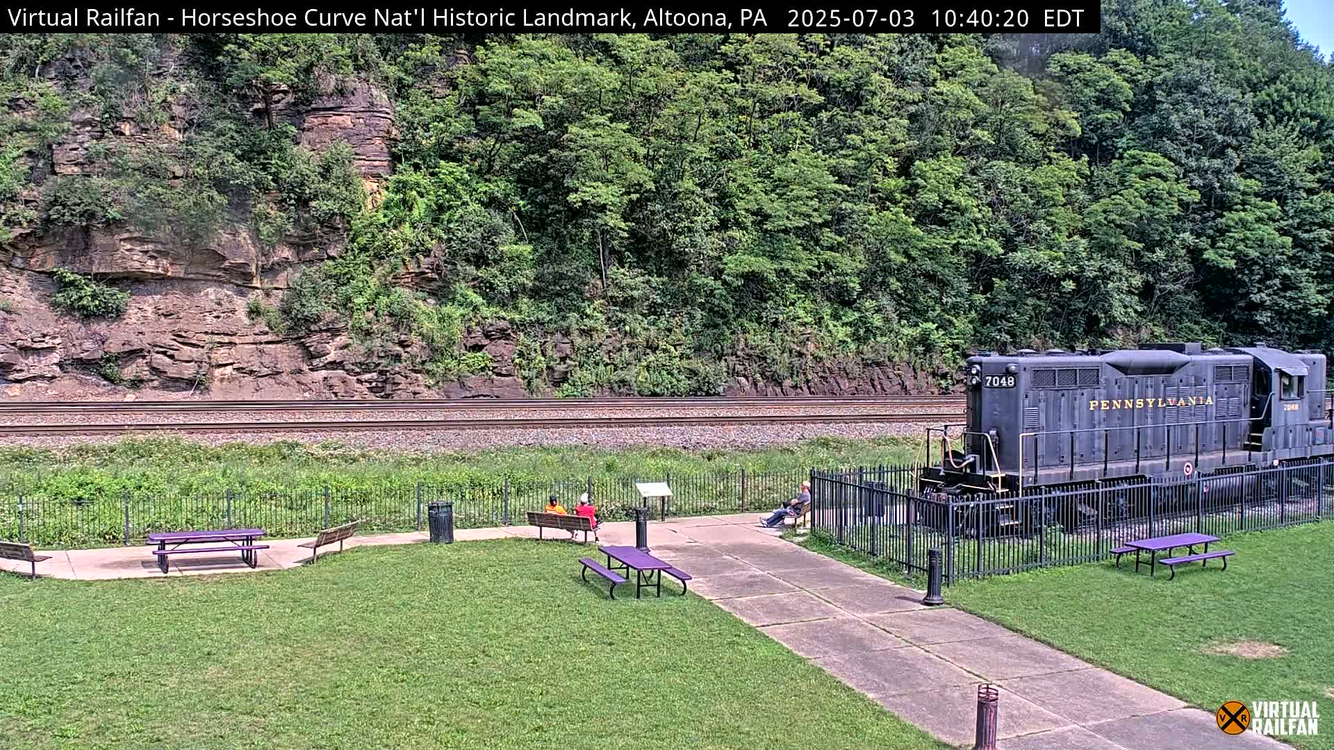 Altoona, The  Horseshoe Curve National Historic Landmark Railroad Live Cam - Altoona, Blair County, Pennsylvania, USA
