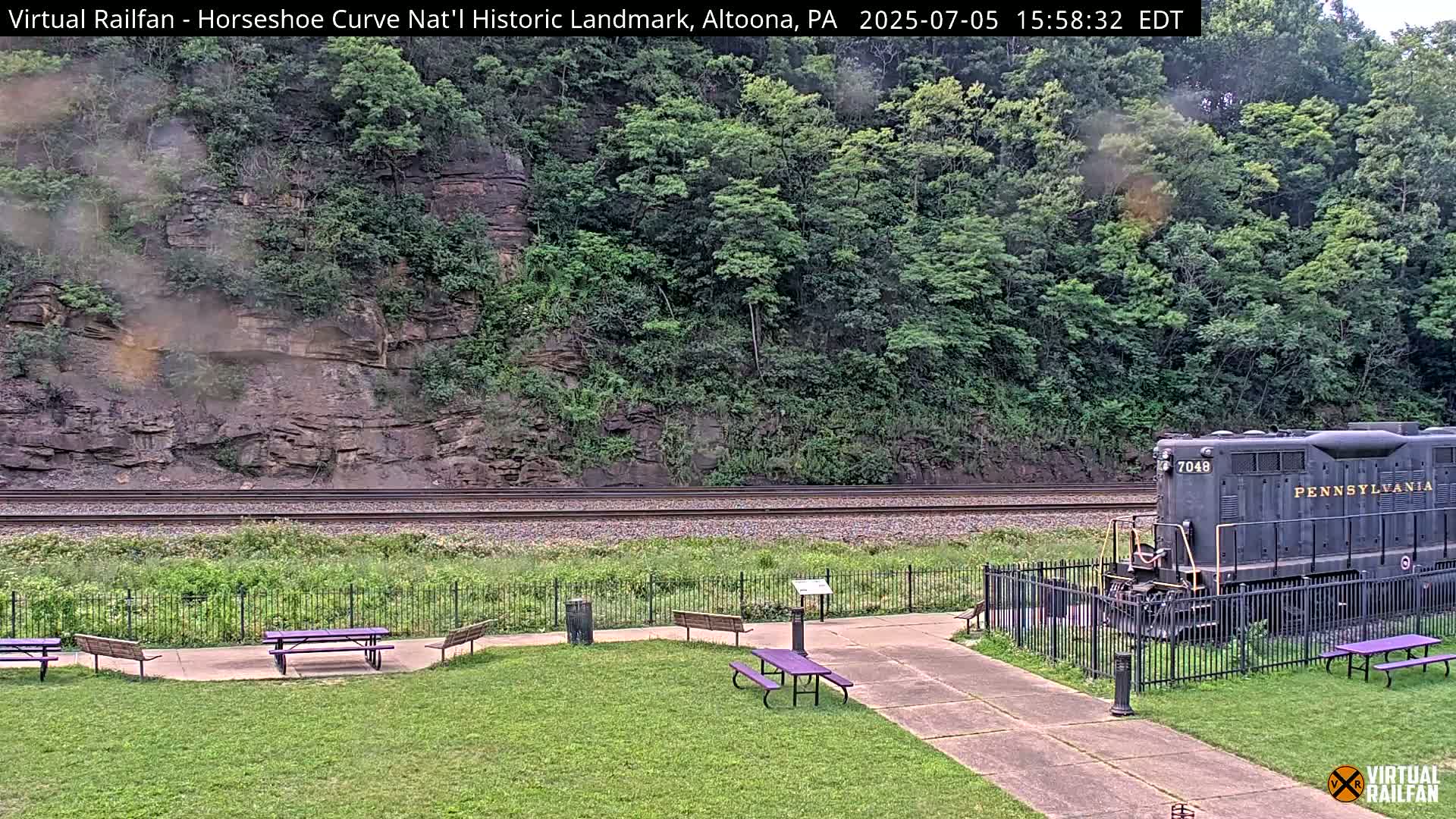 Altoona, The  Horseshoe Curve National Historic Landmark Railroad Live Cam - Altoona, Blair County, Pennsylvania, USA