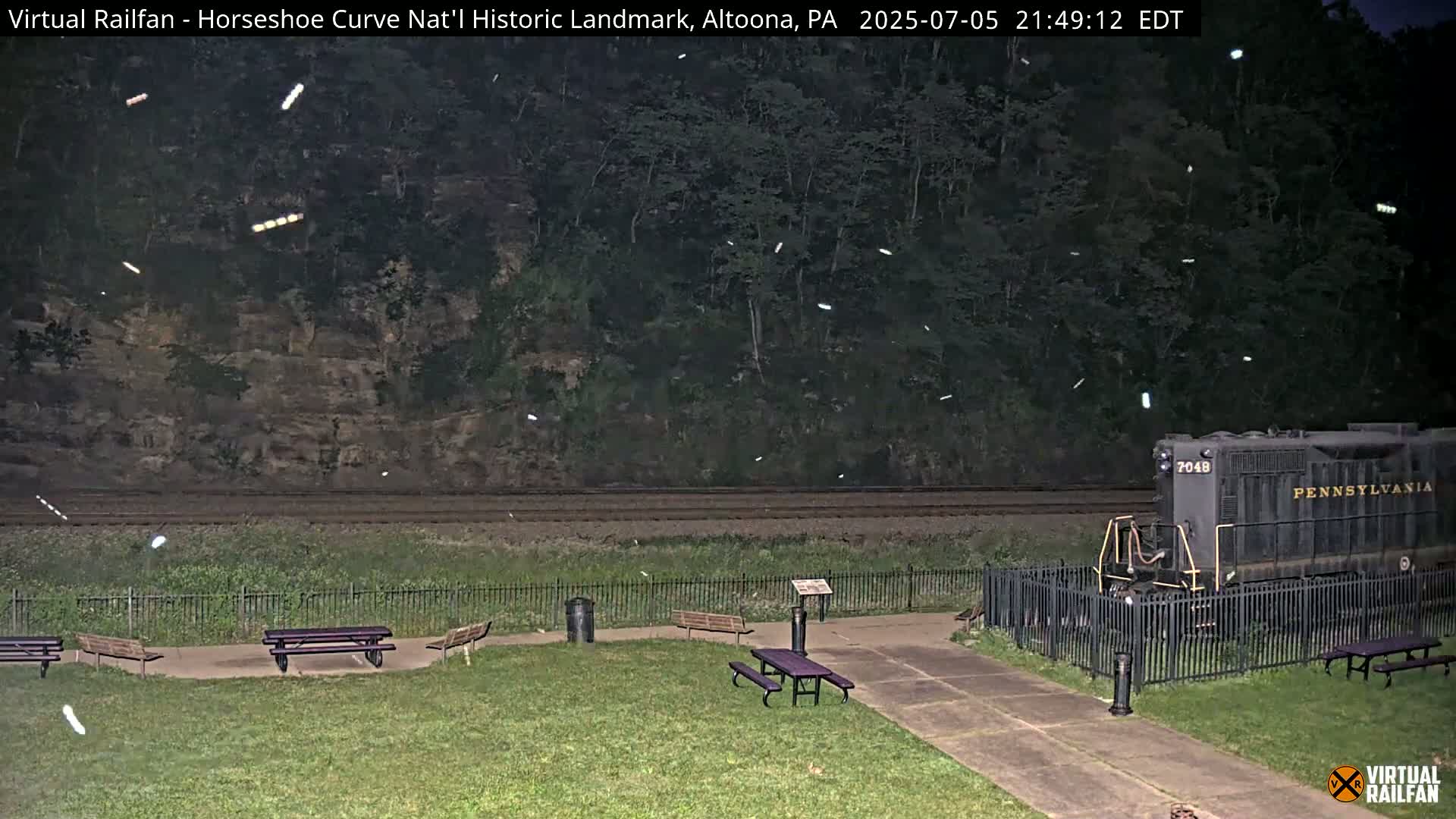 Altoona, The  Horseshoe Curve National Historic Landmark Railroad Live Cam - Altoona, Blair County, Pennsylvania, USA