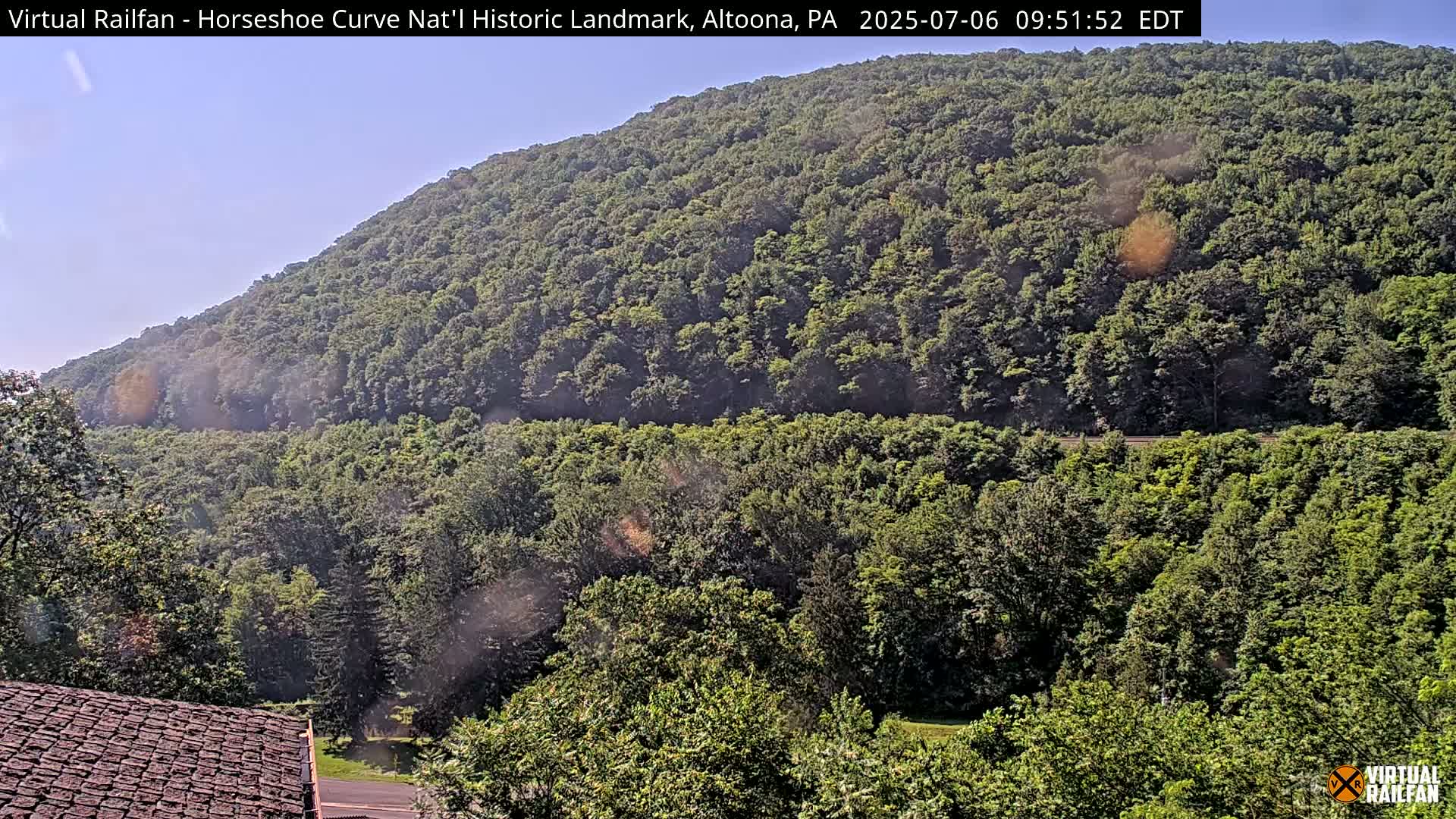 Altoona, The  Horseshoe Curve National Historic Landmark Railroad Live Cam - Altoona, Blair County, Pennsylvania, USA