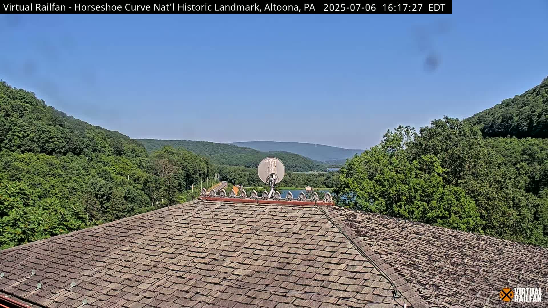 Altoona, The  Horseshoe Curve National Historic Landmark Railroad Live Cam - Altoona, Blair County, Pennsylvania, USA
