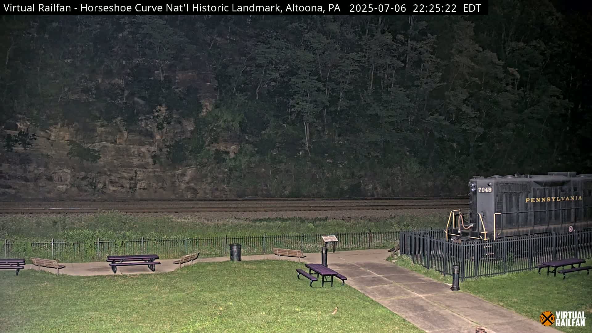 Altoona, The  Horseshoe Curve National Historic Landmark Railroad Live Cam - Altoona, Blair County, Pennsylvania, USA