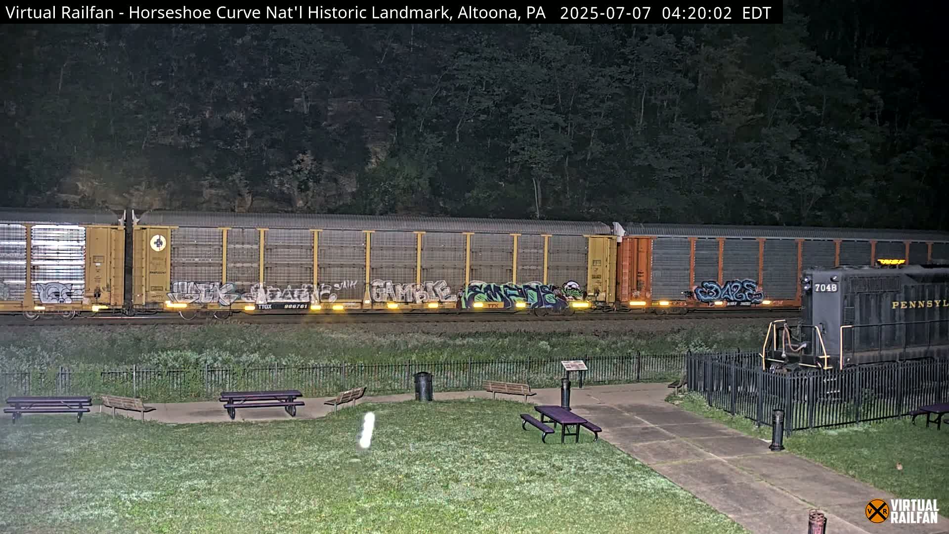 Altoona, The  Horseshoe Curve National Historic Landmark Railroad Live Cam - Altoona, Blair County, Pennsylvania, USA