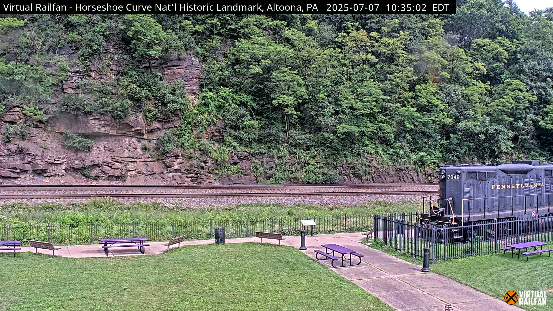 Altoona, The  Horseshoe Curve National Historic Landmark Railroad Live Cam - Altoona, Blair County, Pennsylvania, USA